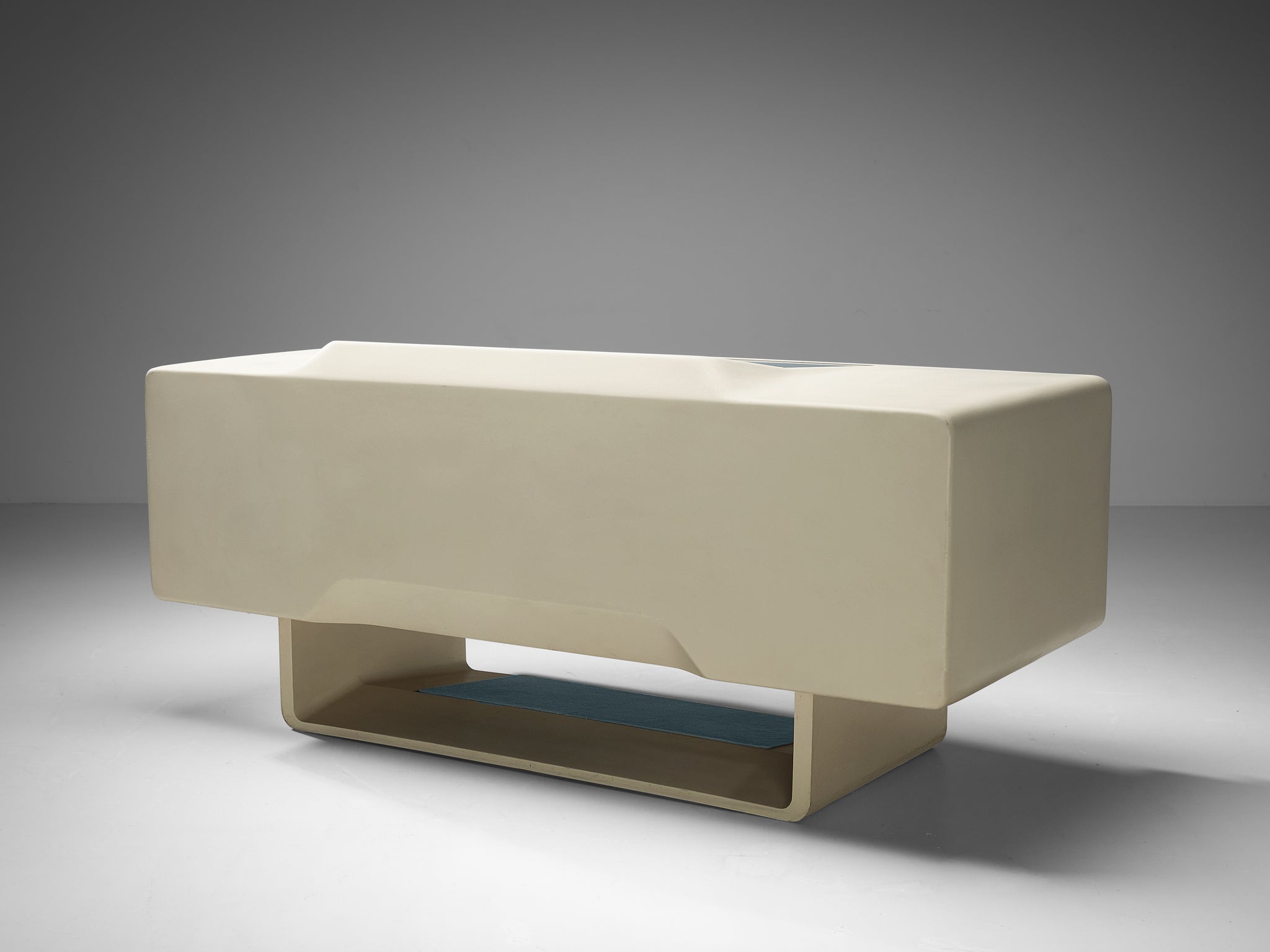 Ernest Igl for Wilhelm Werndl Directors Writing Desk in Polyurethane Tables Morentz