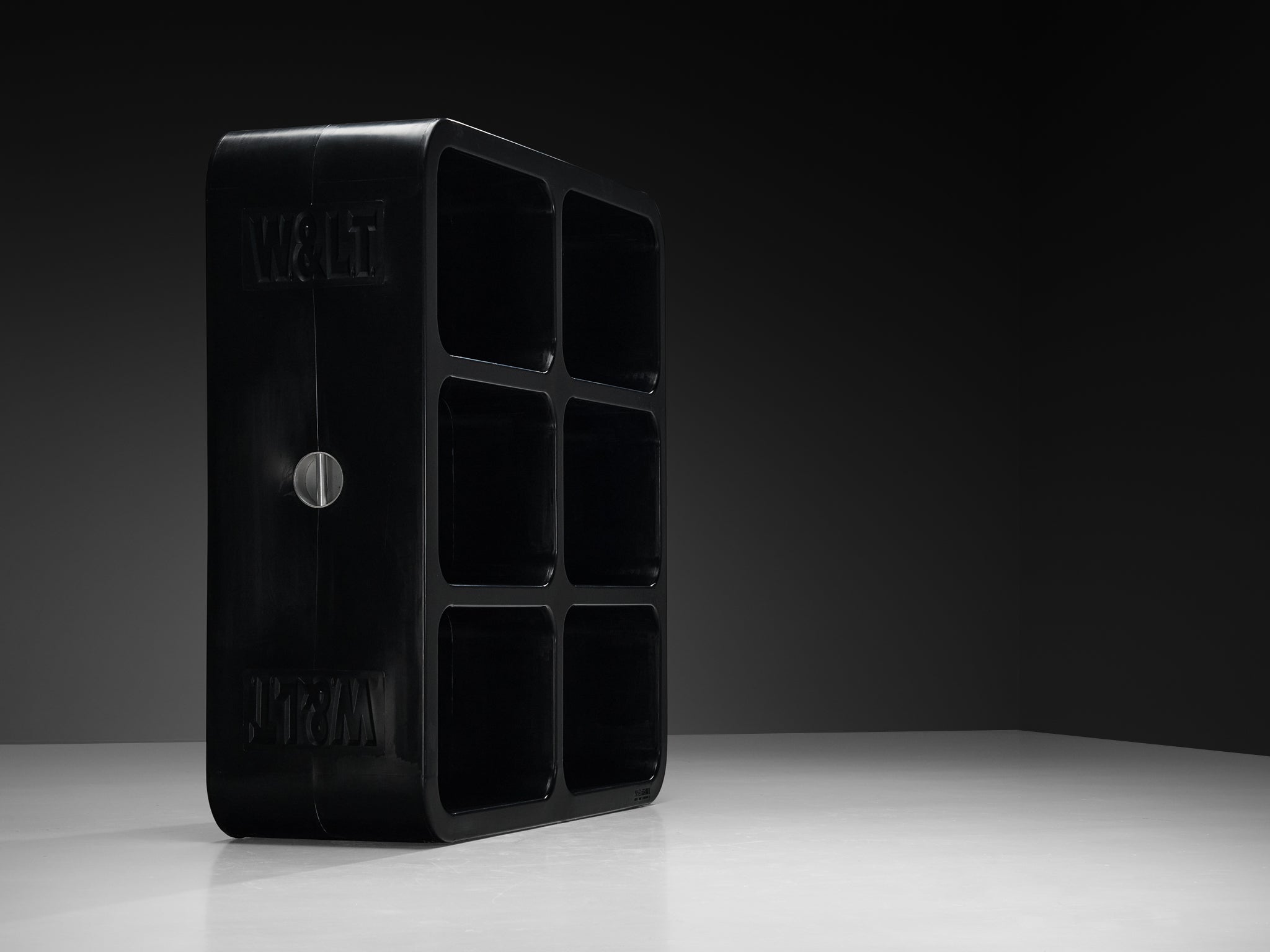 Marc Newson 'Kiss the Future' Storage Unit in Black Molded Polypropylene Case pieces and storage cabinets Morentz