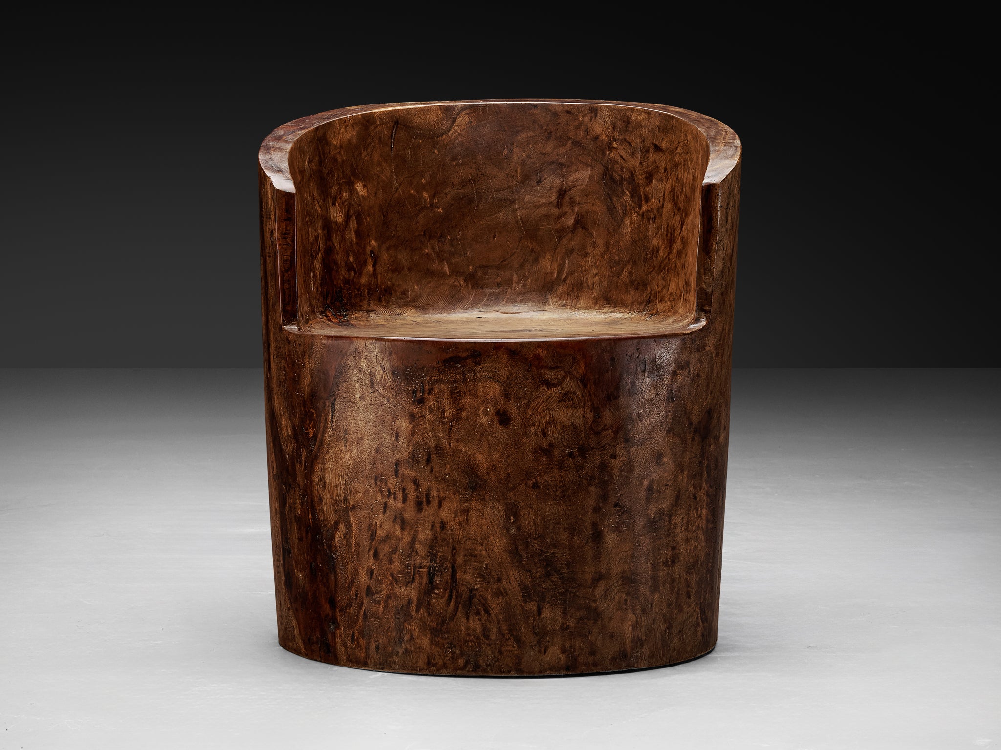 José Zanine Caldas Hand-Carved 'Pilão' Chair in Brazilian Hardwood