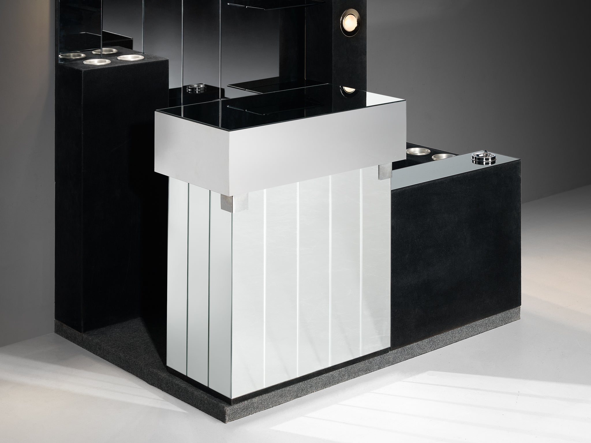 Hollywood Regency Bar Cabinet in the Style of Willy Rizzo