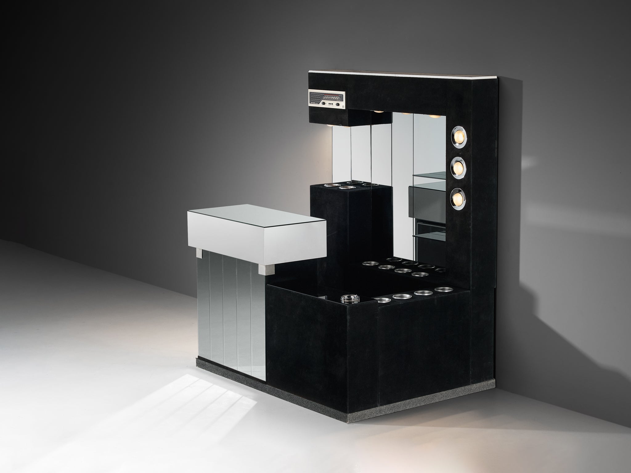 Hollywood Regency Bar Cabinet in the Style of Willy Rizzo