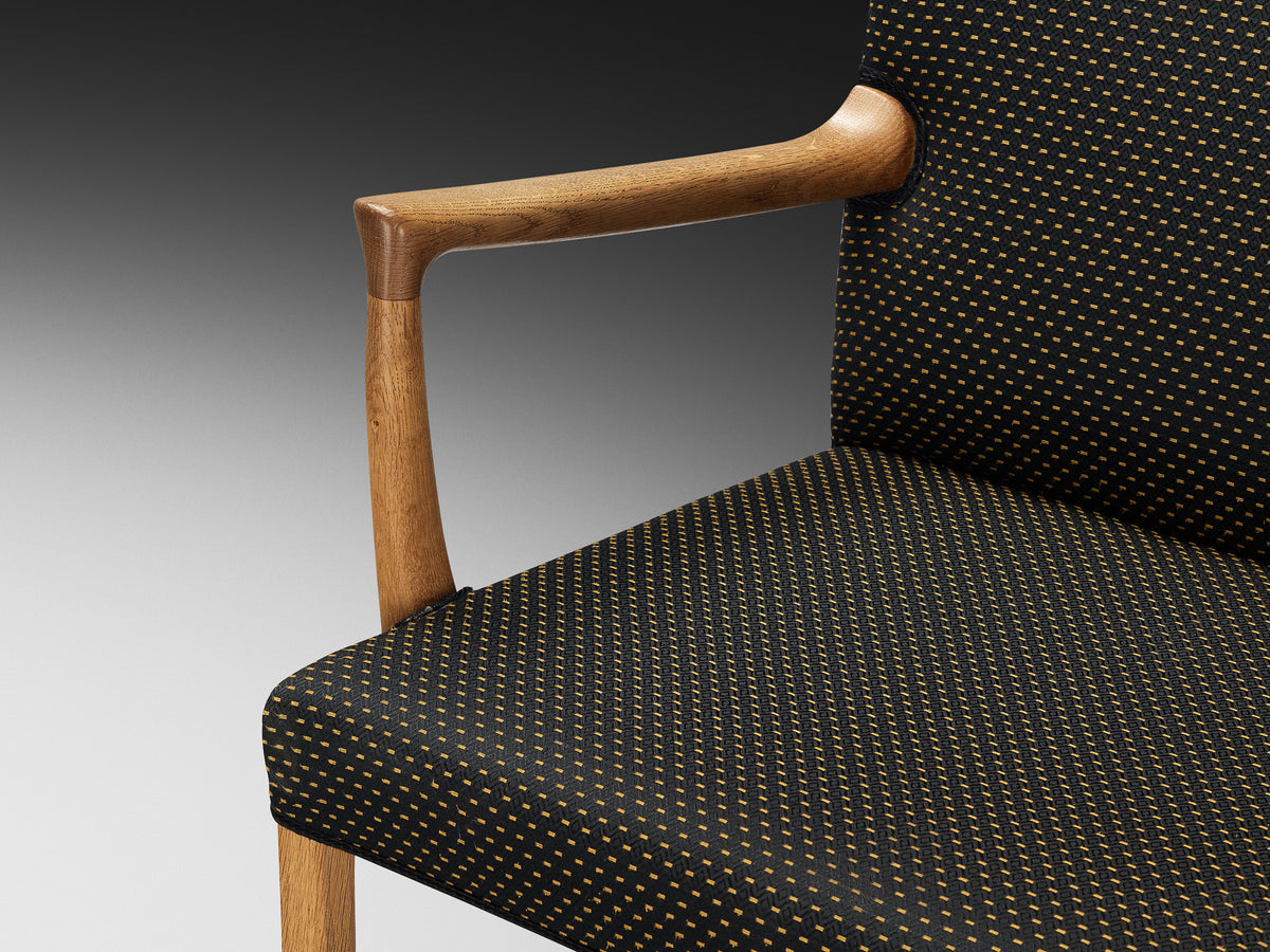 Rare Ole Wanscher for A.J. Iversen Set of Six Dining Chairs in Oak Seating Morentz