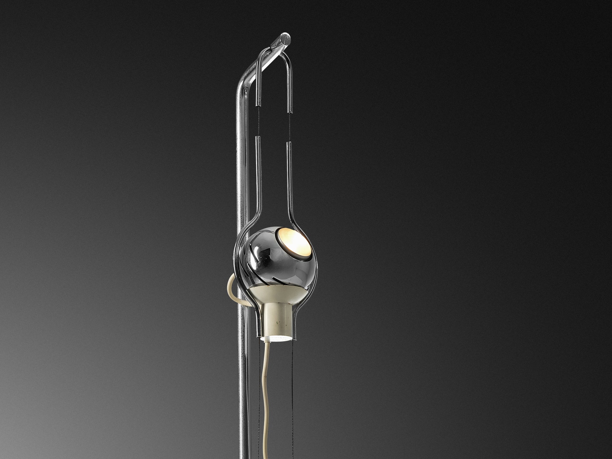 Angelo Lelii for Arredoluce ‘Filo Sfera’ Table Lamps with Magnetized Globe Lighting Morentz