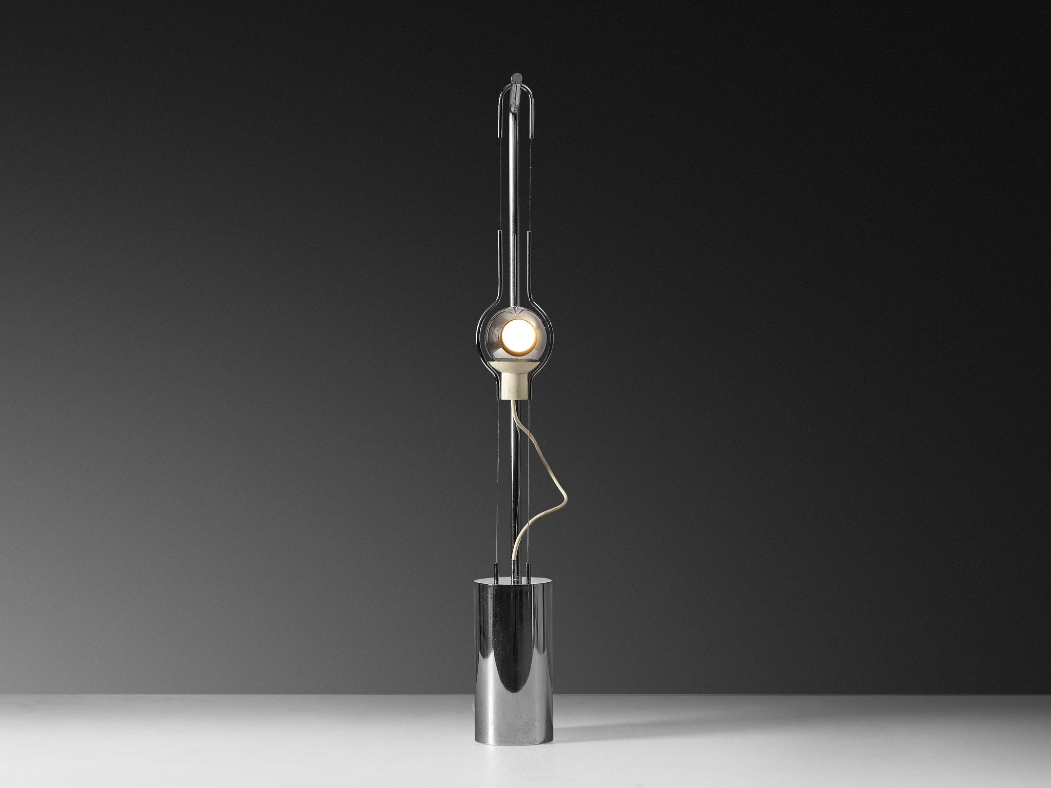 Angelo Lelii for Arredoluce ‘Filo Sfera’ Table Lamp with Magnetized Globe Lighting Morentz