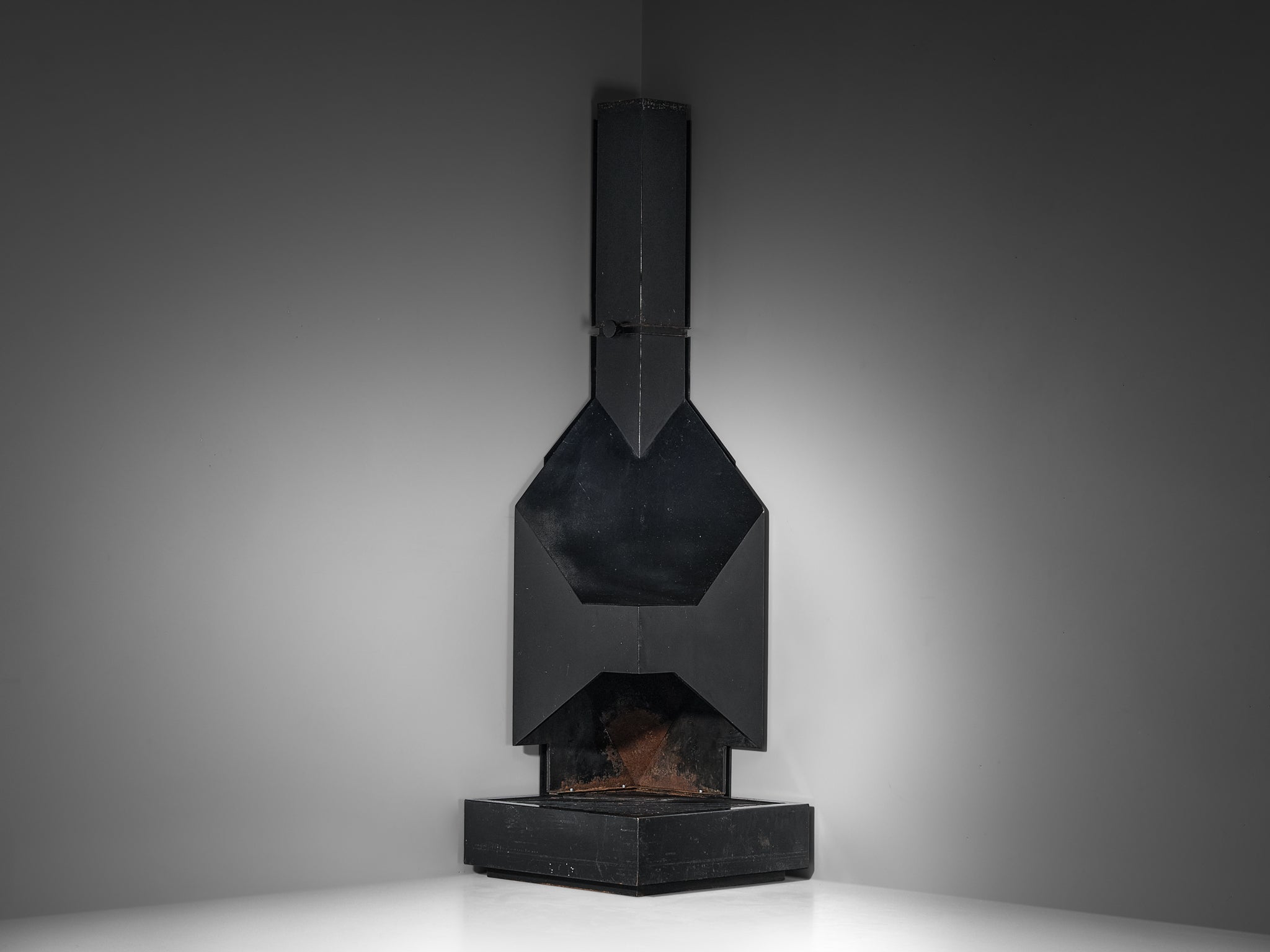 MBM Arquitectes (Martorell, Bohigas, Mackay) Fireplace in Iron Building and Garden Elements Morentz