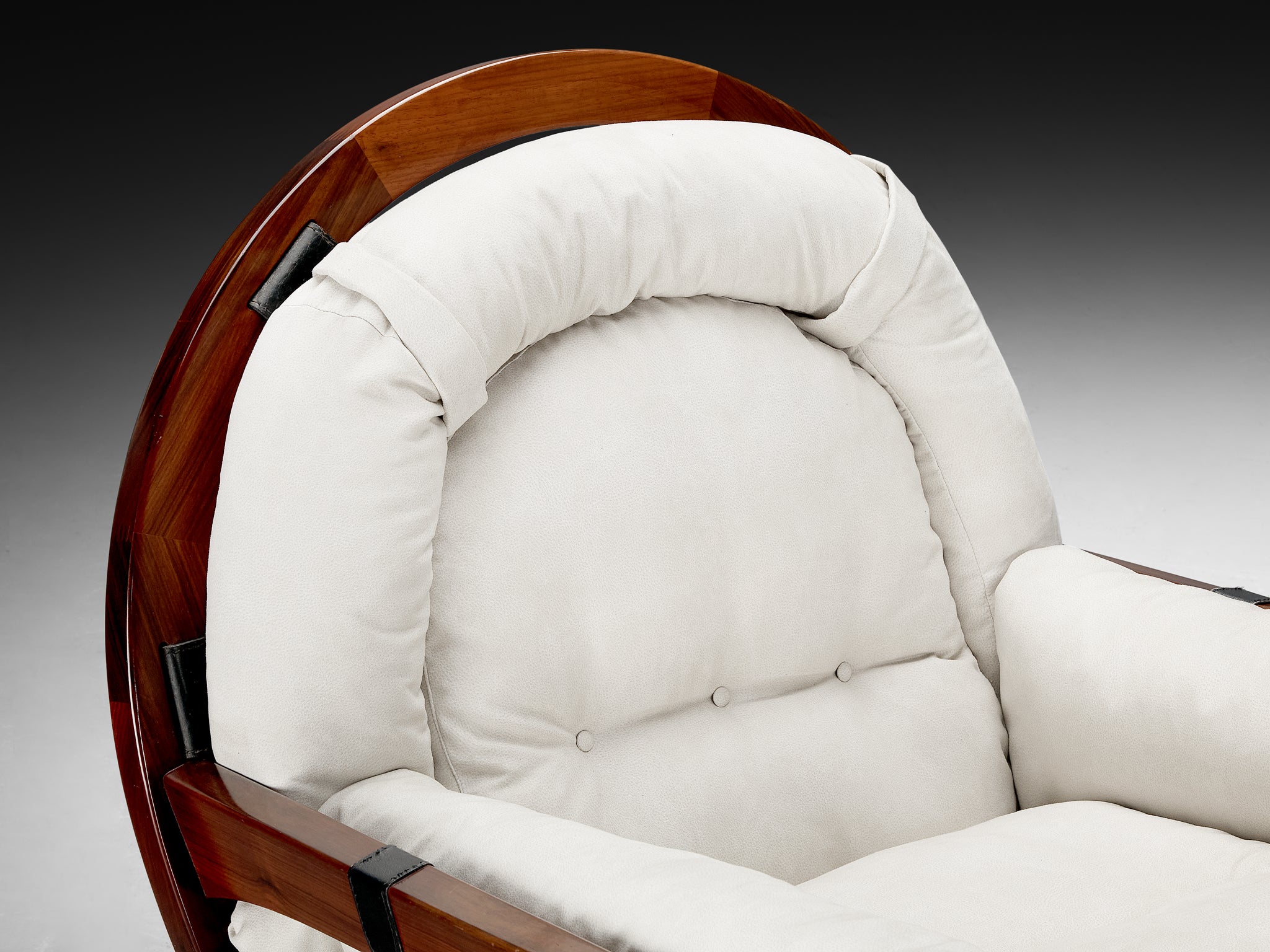 Luciano Frigerio 'Rancero' Lounge Chair with ottoman in Padouk Seating Morentz