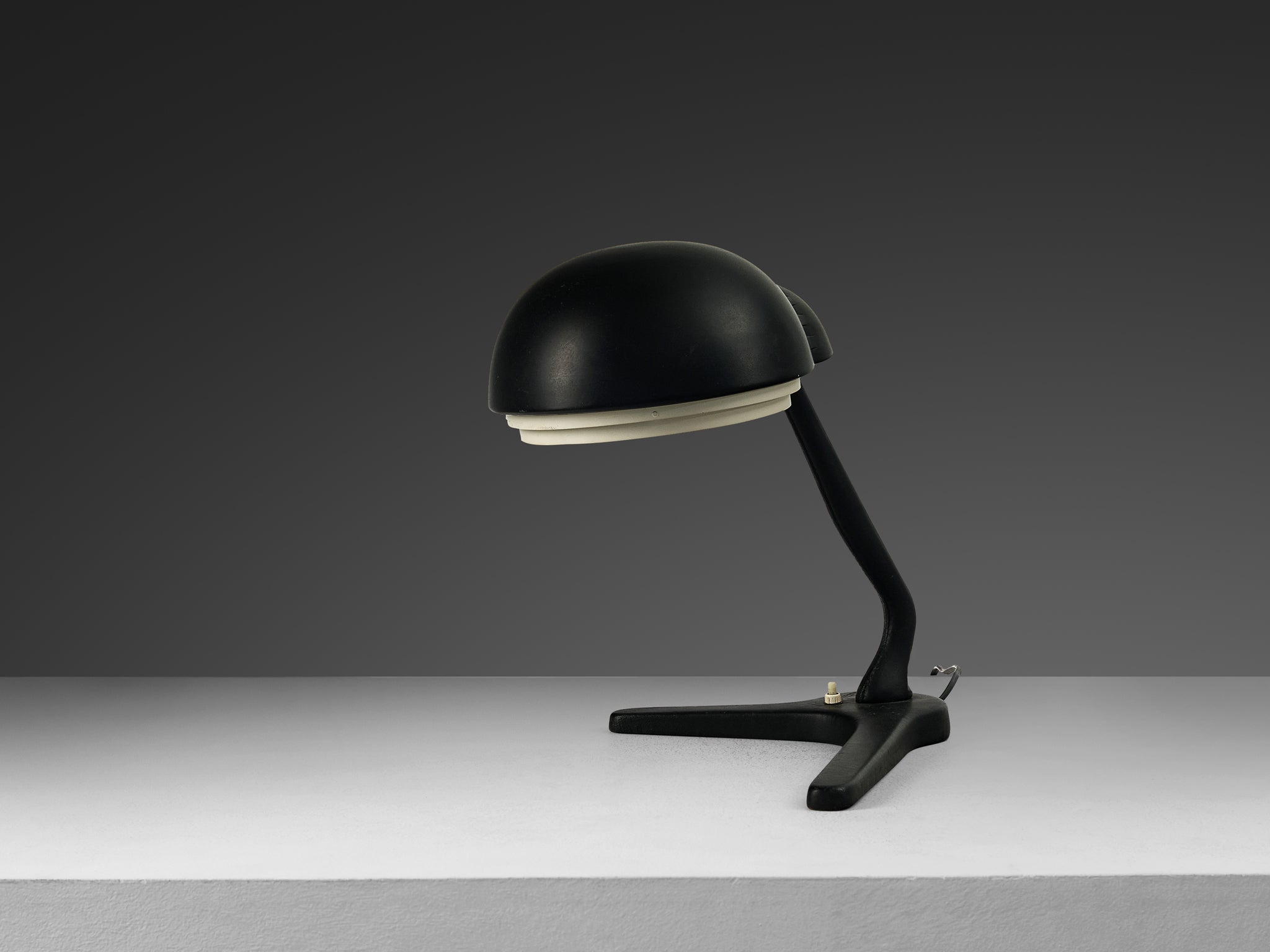 Alvar Aalto for Valaistustyö Ky ‘A704’ Table Lamp in Leather
