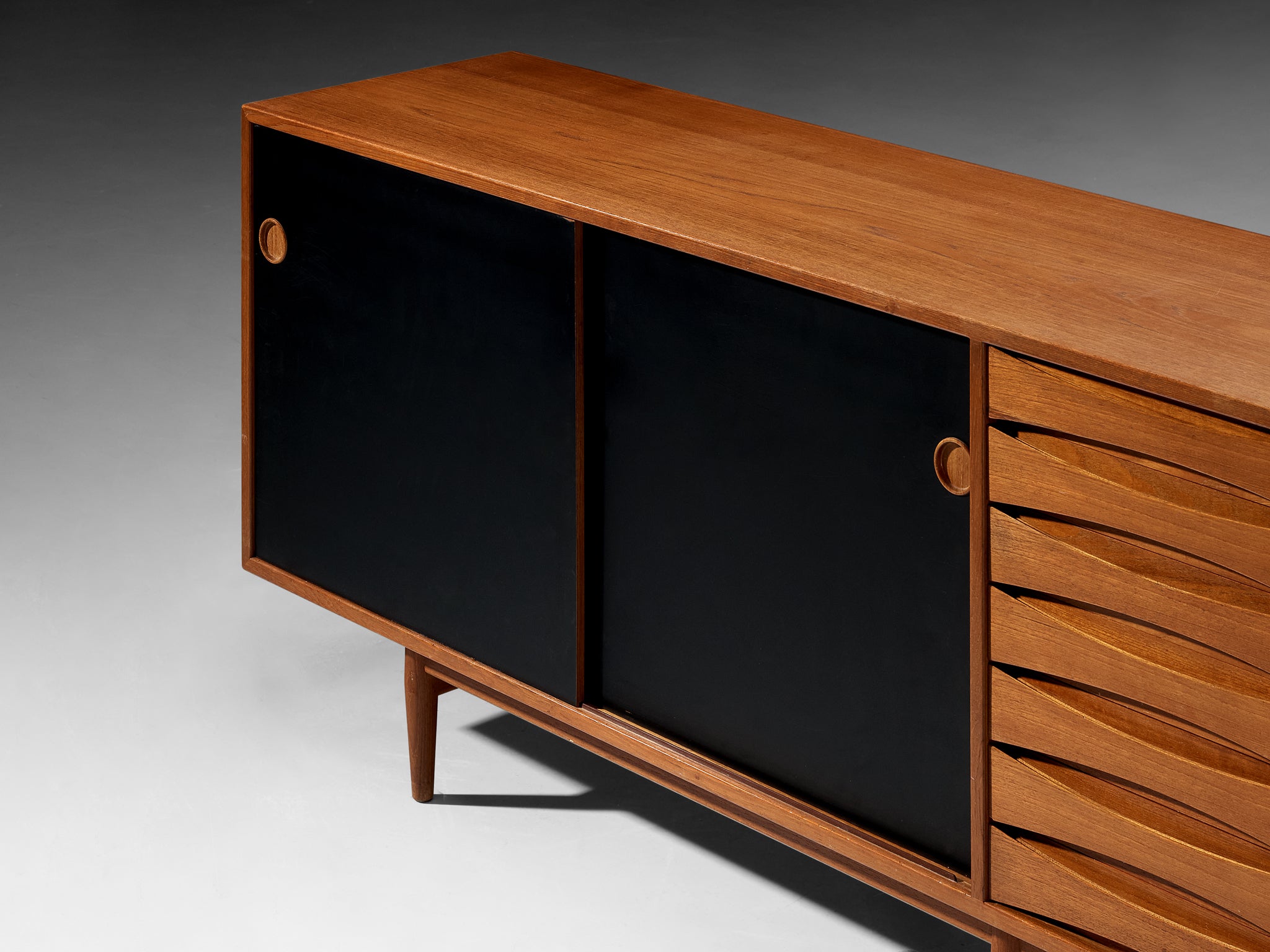 Arne Vodder Sideboard in Teak with Reversible Doors
