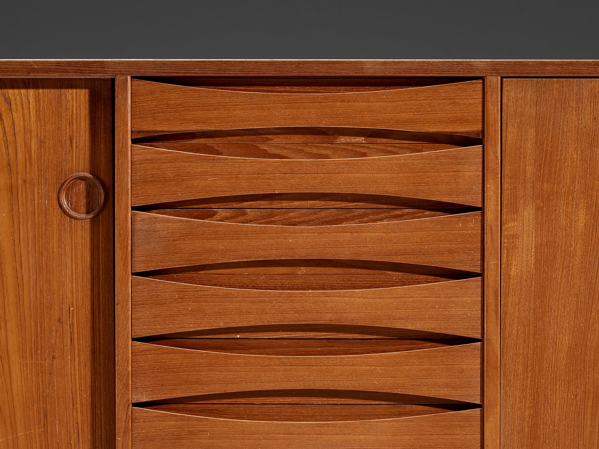 Arne Vodder Sideboard in Teak with Reversible Doors