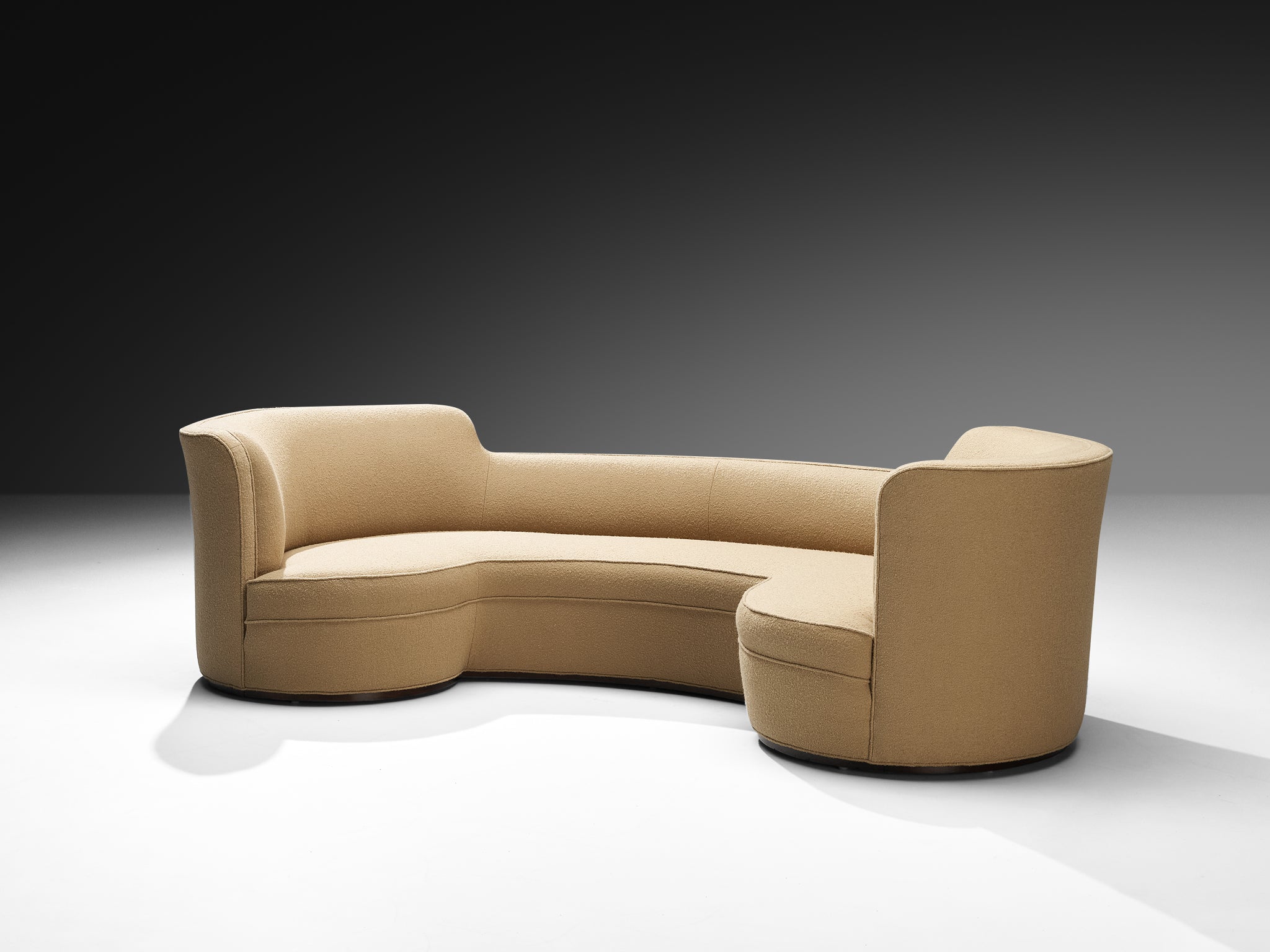 Edward Wormley for Dunbar 'Oasis' Sofa in Camel Wool Seating Morentz