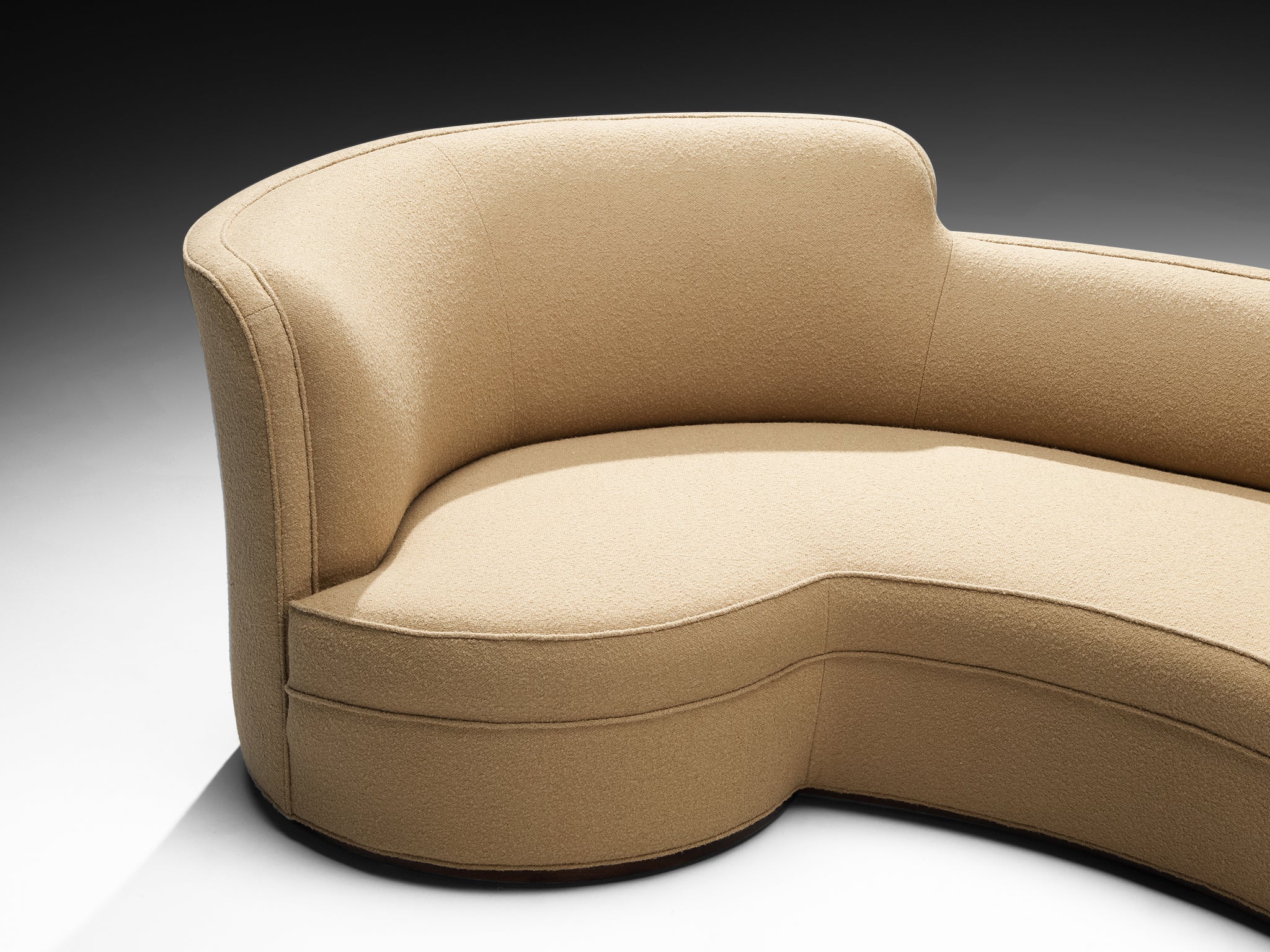 Edward Wormley for Dunbar 'Oasis' Sofa in Camel Wool Seating Morentz