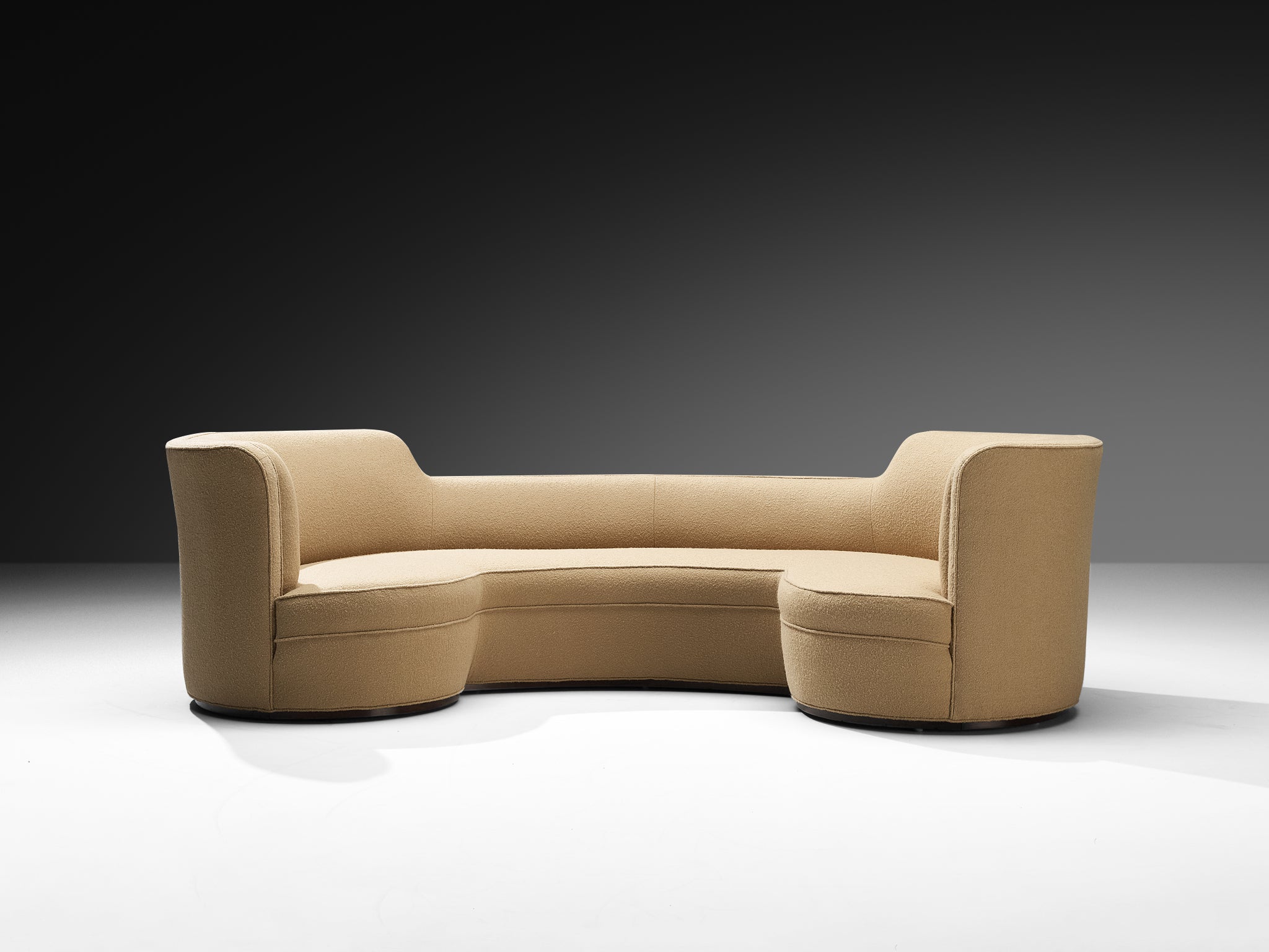 Edward Wormley for Dunbar 'Oasis' Sofa in Camel Wool Seating Morentz