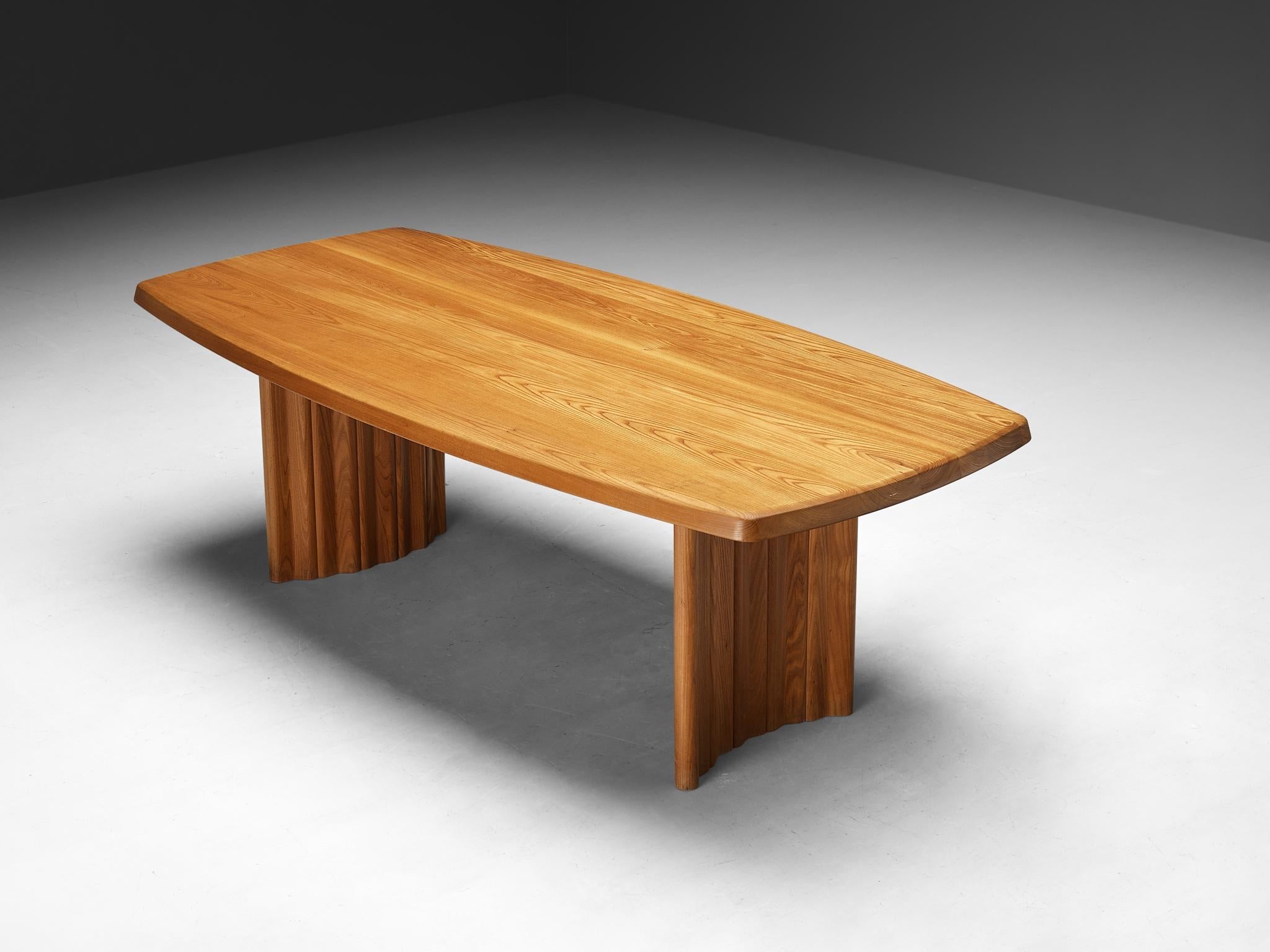French Seltz Dining Table in Solid Elm