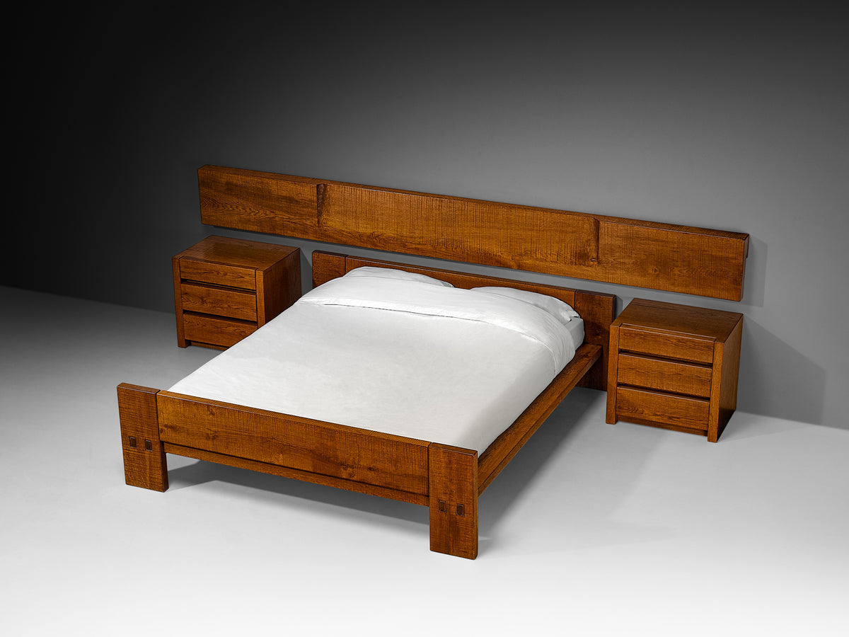 Giuseppe Rivadossi for Officina Rivadossi Bedroom Set in Oak More Furniture and Collectibles Morentz