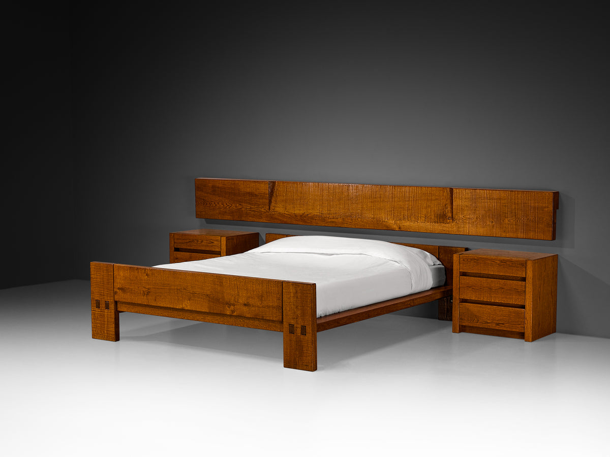 Giuseppe Rivadossi for Officina Rivadossi Bedroom Set in Oak More Furniture and Collectibles Morentz
