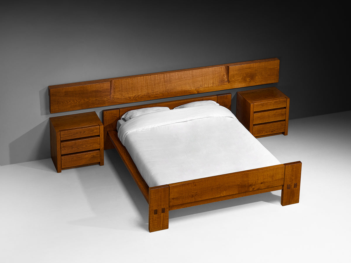 Giuseppe Rivadossi for Officina Rivadossi Bedroom Set in Oak More Furniture and Collectibles Morentz