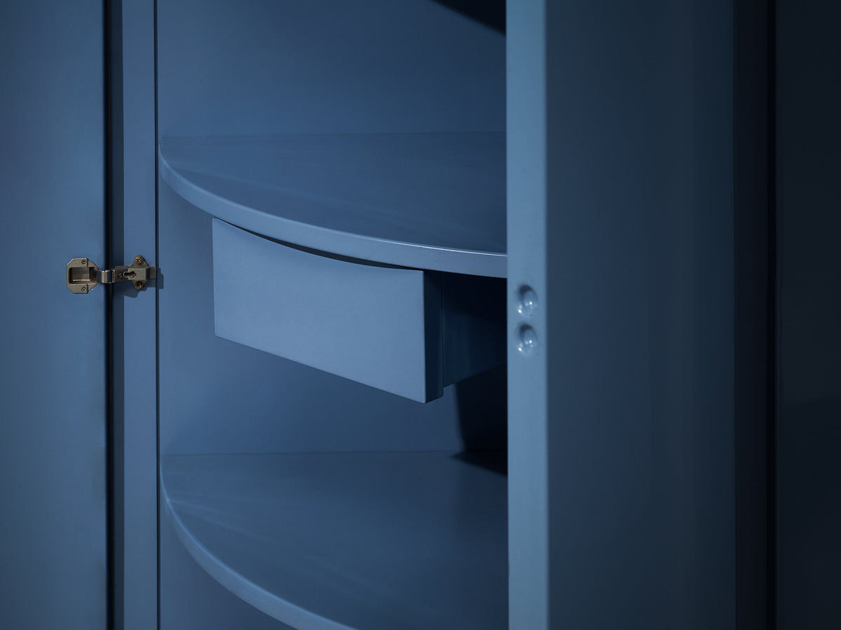 Ambrogio Tresoldi e Alberto Salvati Wardrobe Cabinet Purple Blue Lacquered Wood Case pieces and storage cabinets Morentz