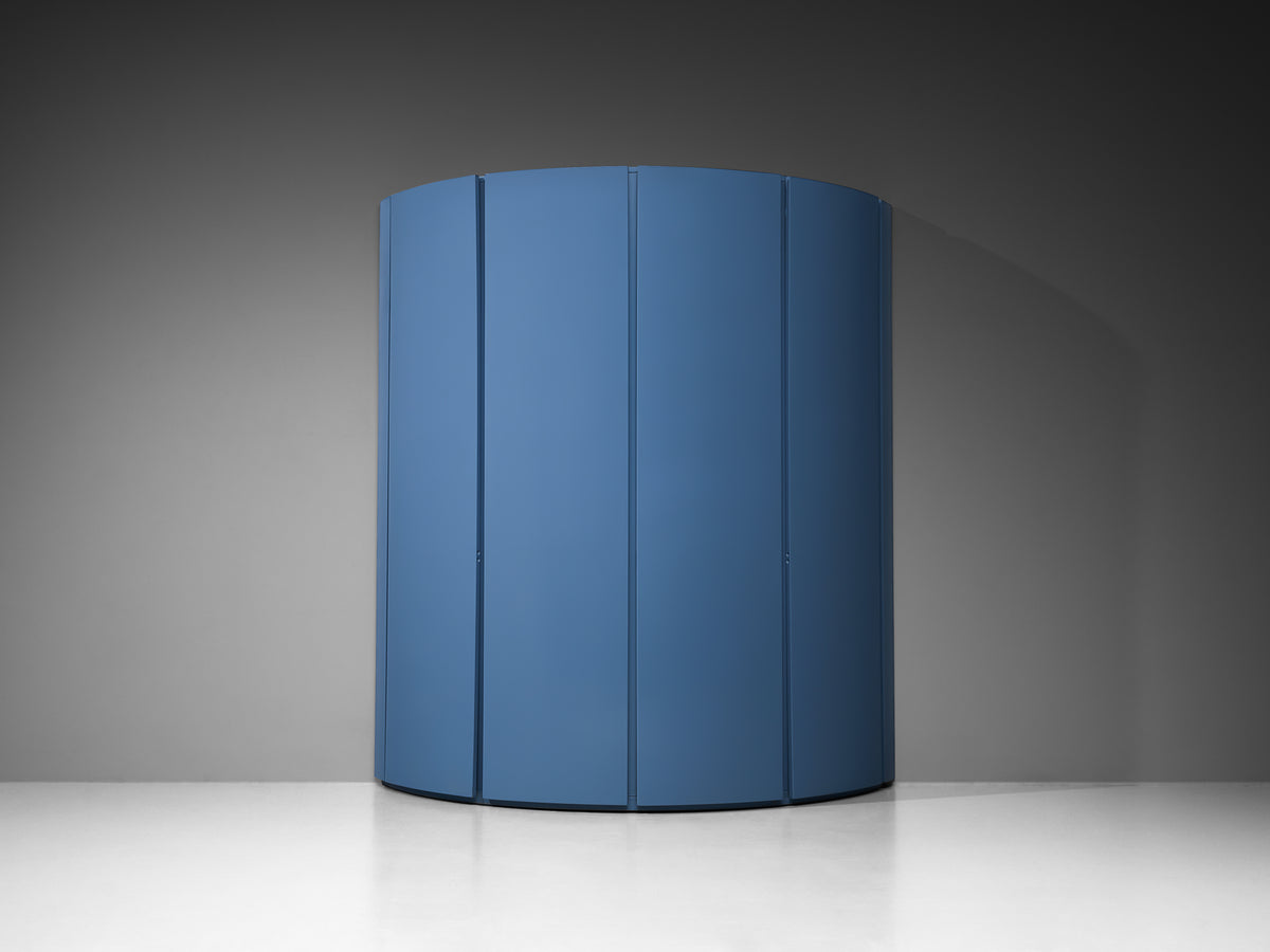 Ambrogio Tresoldi e Alberto Salvati Wardrobe Cabinet in Purple Blue Wood Case pieces and storage cabinets Morentz