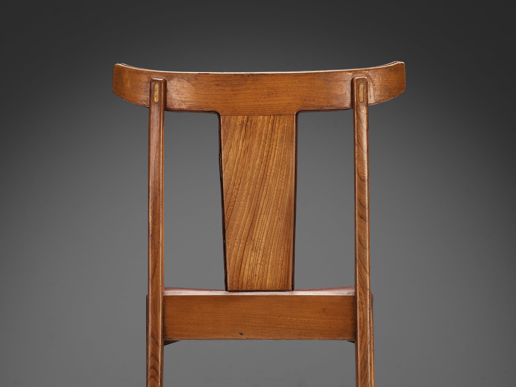 Knud Hansen for Søren Willadsen Set of Twelve Danish Dining Chairs in Leather and Elm Seating Morentz