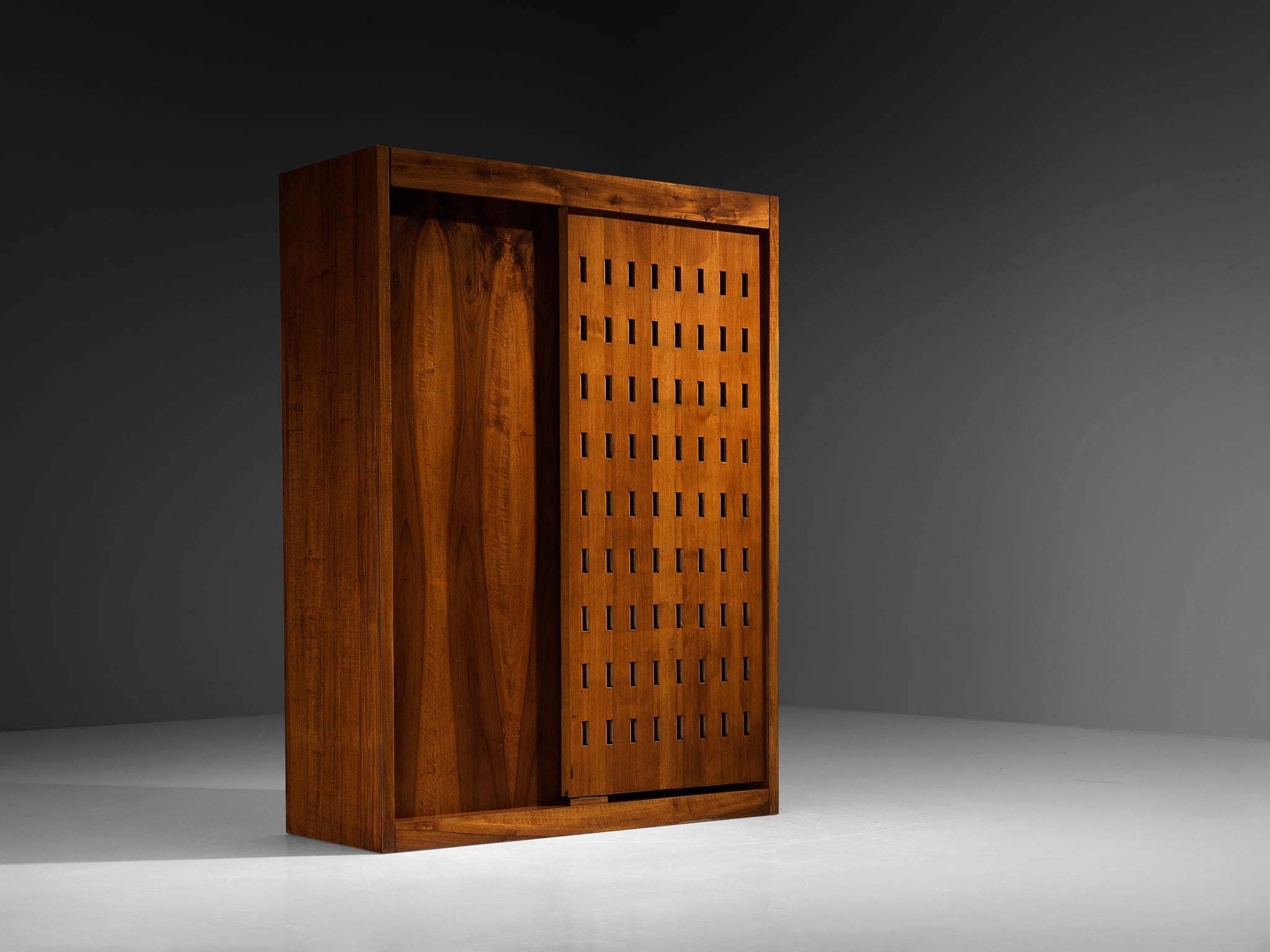 Giuseppe Rivadossi for Officina Rivadossi Bedroom Divider Wardrobe Walnut Case pieces and storage cabinets Morentz