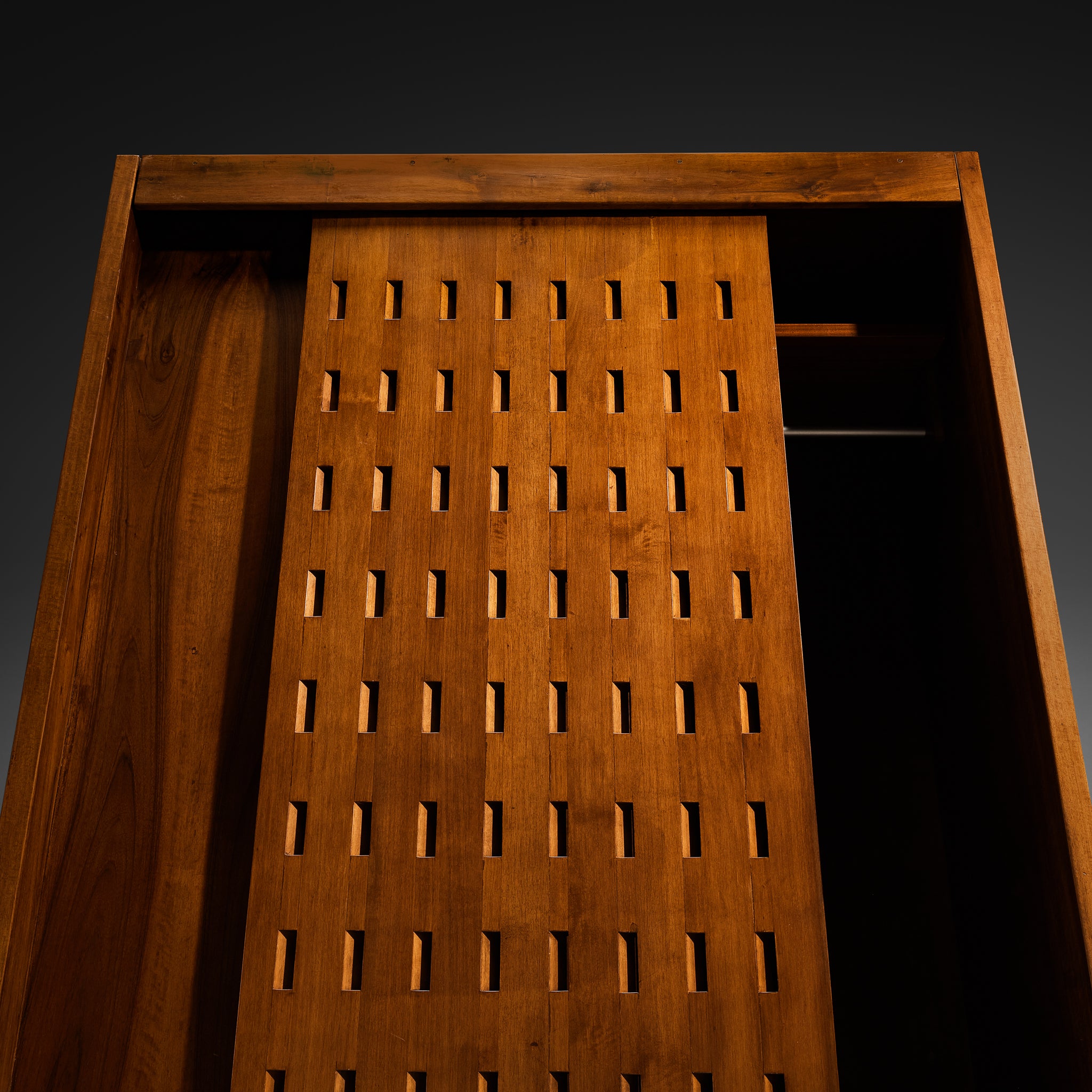 Giuseppe Rivadossi for Officina Rivadossi Bedroom Divider Wardrobe Walnut Case pieces and storage cabinets Morentz