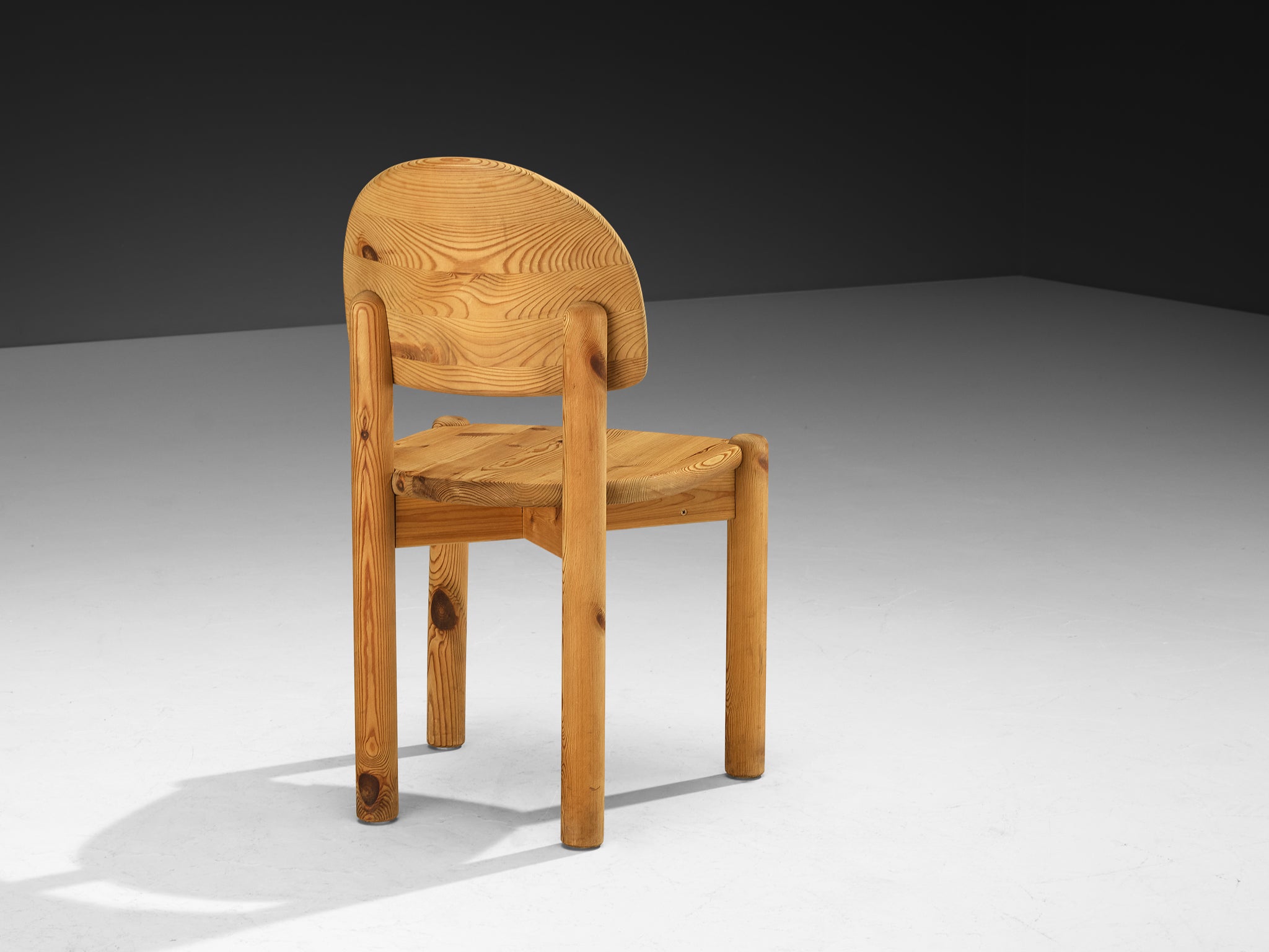 Rainer Daumiller Pair of Dining Chairs in Solid Pine Seating Morentz