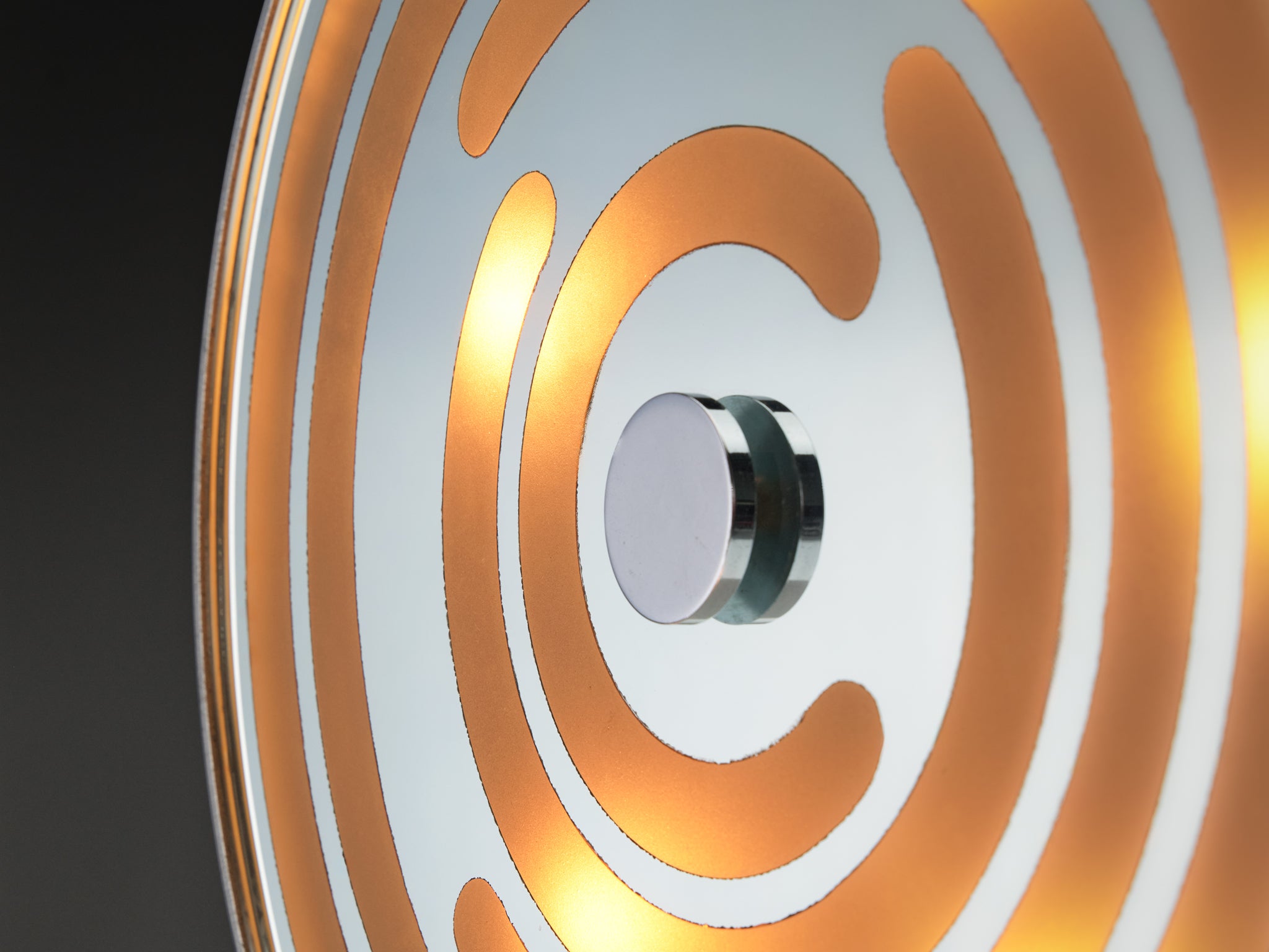 Rare Innocente Gandini for Arredoluce 'Sunlight' Table Lamp Mirrored Glass Lighting Morentz