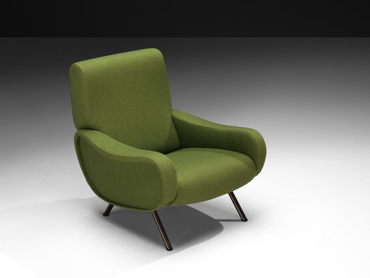 Marco Zanuso for Arflex 'Lady' Armchair in Green Upholstery Seating Morentz
