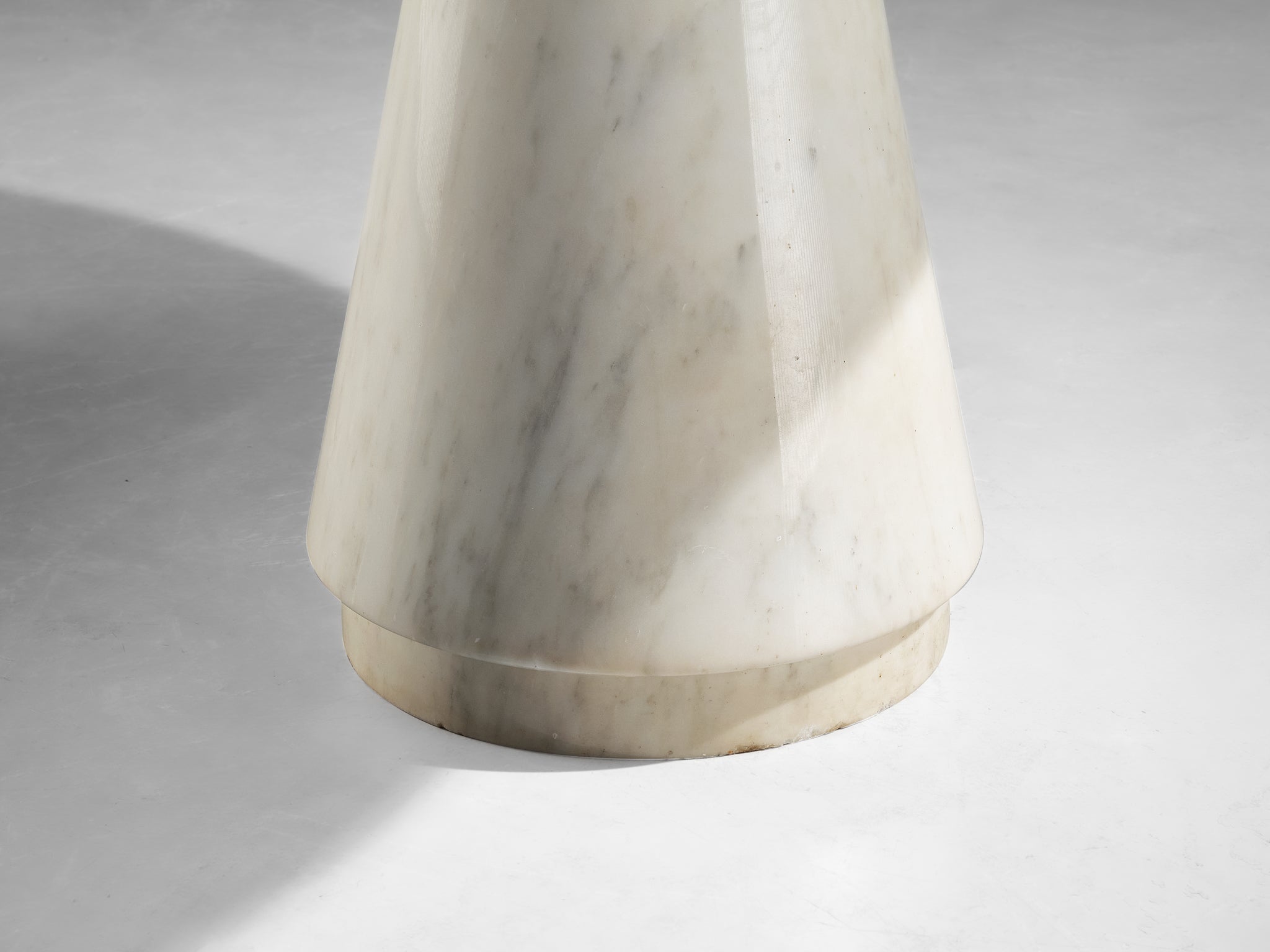 Italian Midcentury Marble Round Pedestal Dining Table Tables Morentz