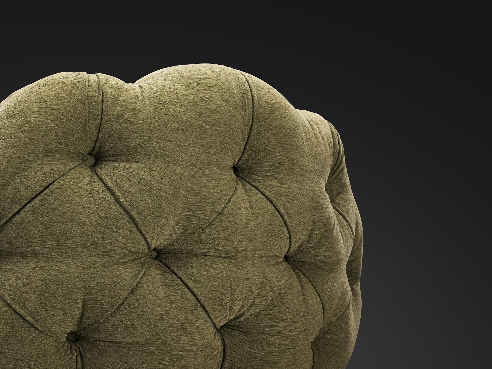 Vivai Del Sud Superstar Lounge Chair in Olive Green Fabric Seating Morentz