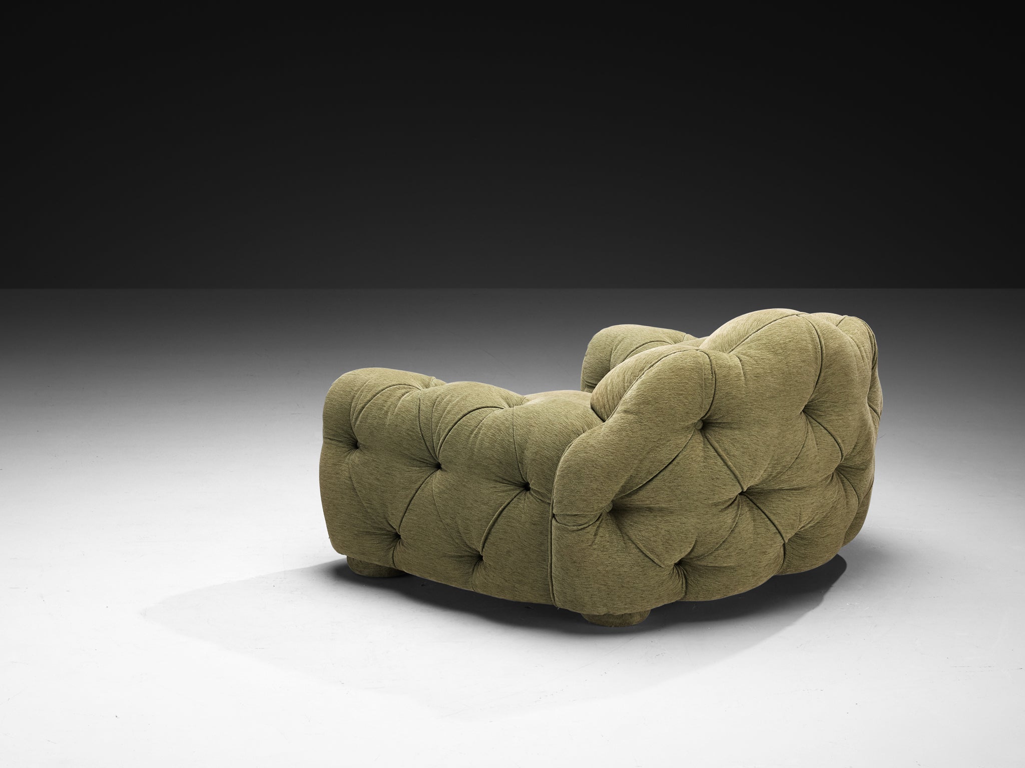 Vivai Del Sud Superstar Lounge Chair in Olive Green Fabric Seating Morentz