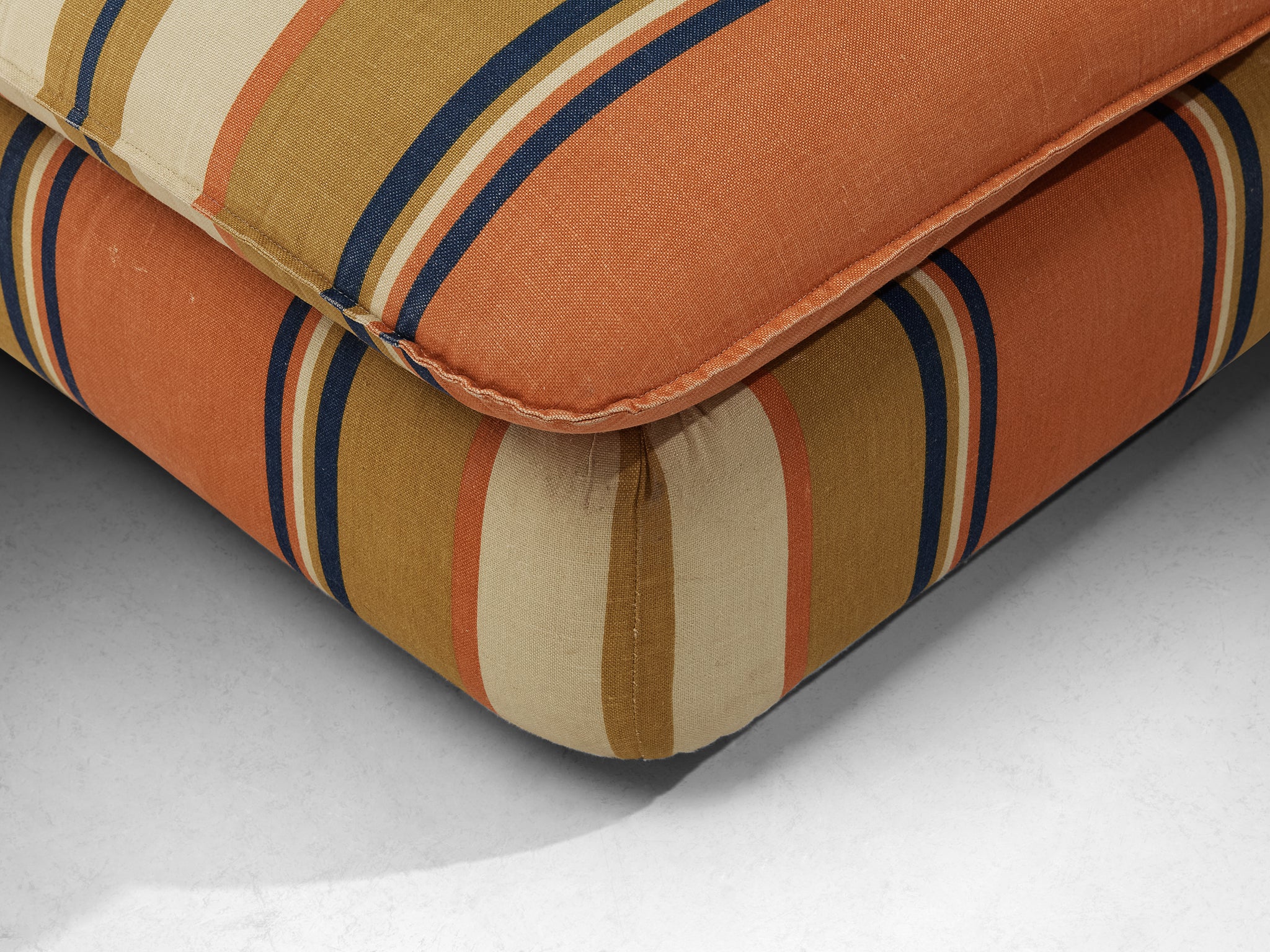 IPE Cavalli Italian Lounge Chairs in Colorful Striped Fabric Seating Morentz