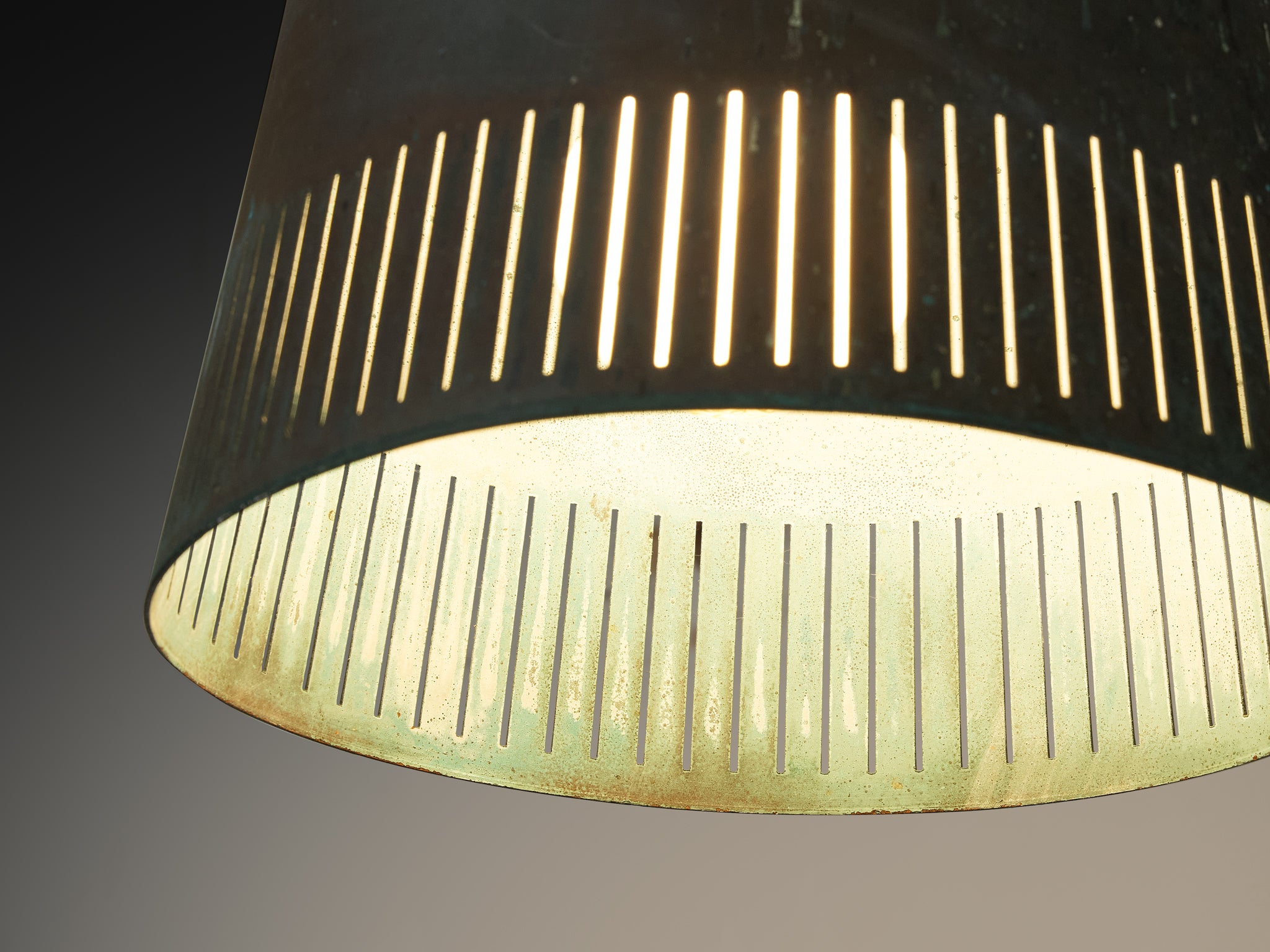 Hans Bergström for Ateljé Lyktan Wall Light in Patinated Copper Lighting Morentz