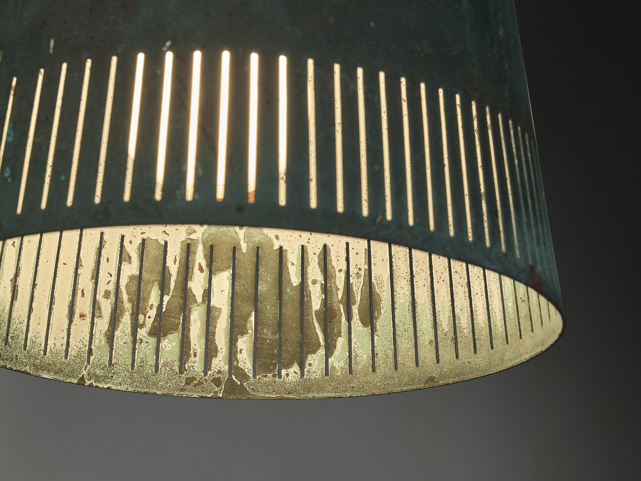 Hans Bergström for Ateljé Lyktan Wall Light in Patinated Copper Lighting Morentz