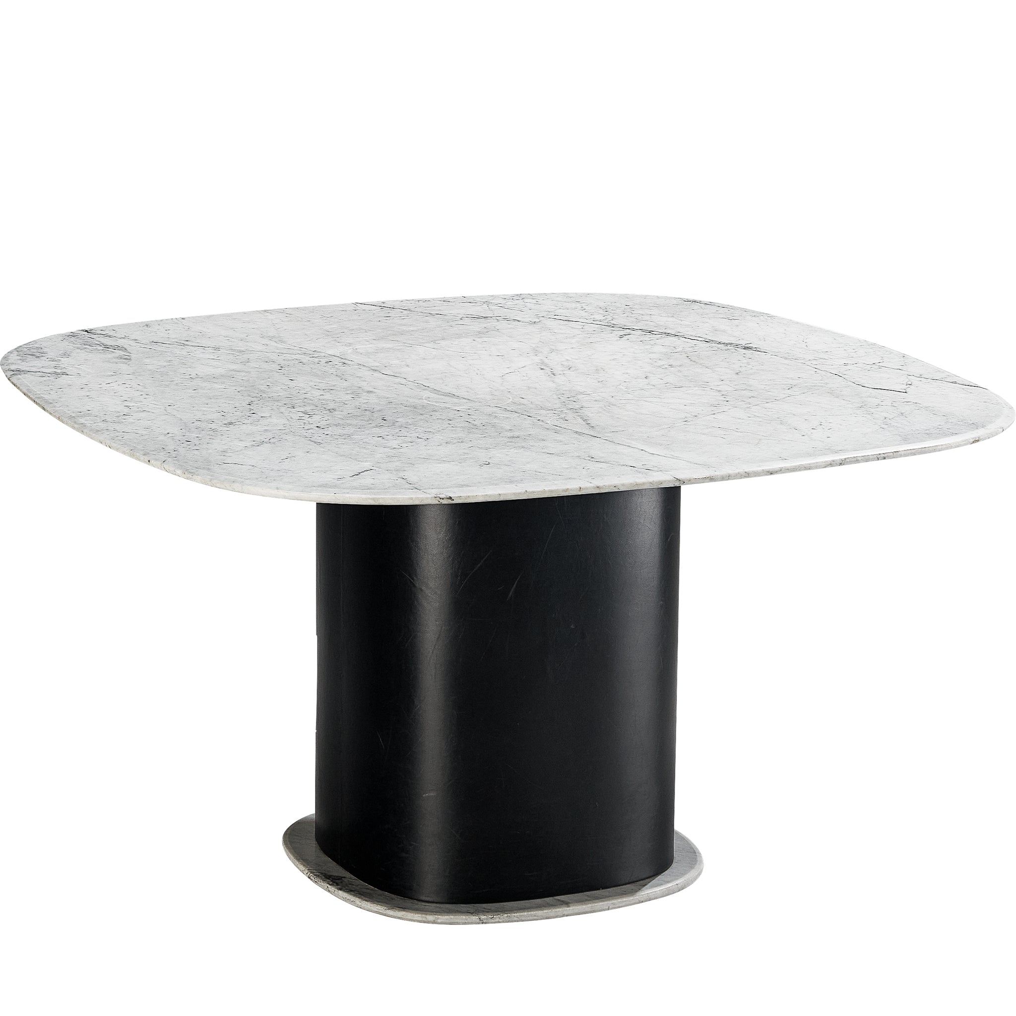 Marble Square Dining Table with Contrasting Base Tables Morentz