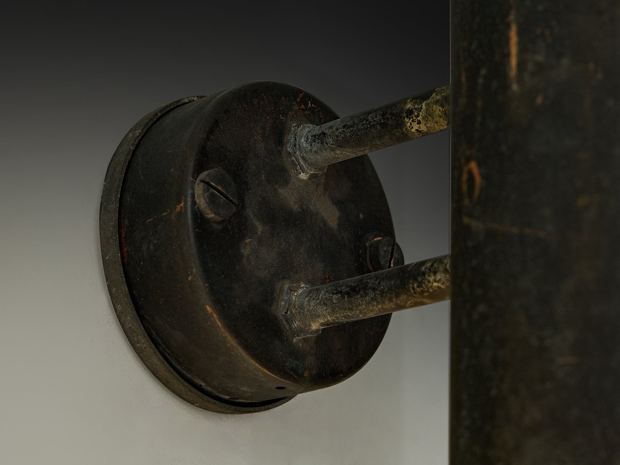Hans-Agne Jakobsson ‘Rulle’ Wall Lights in Patinated Copper Lighting Morentz