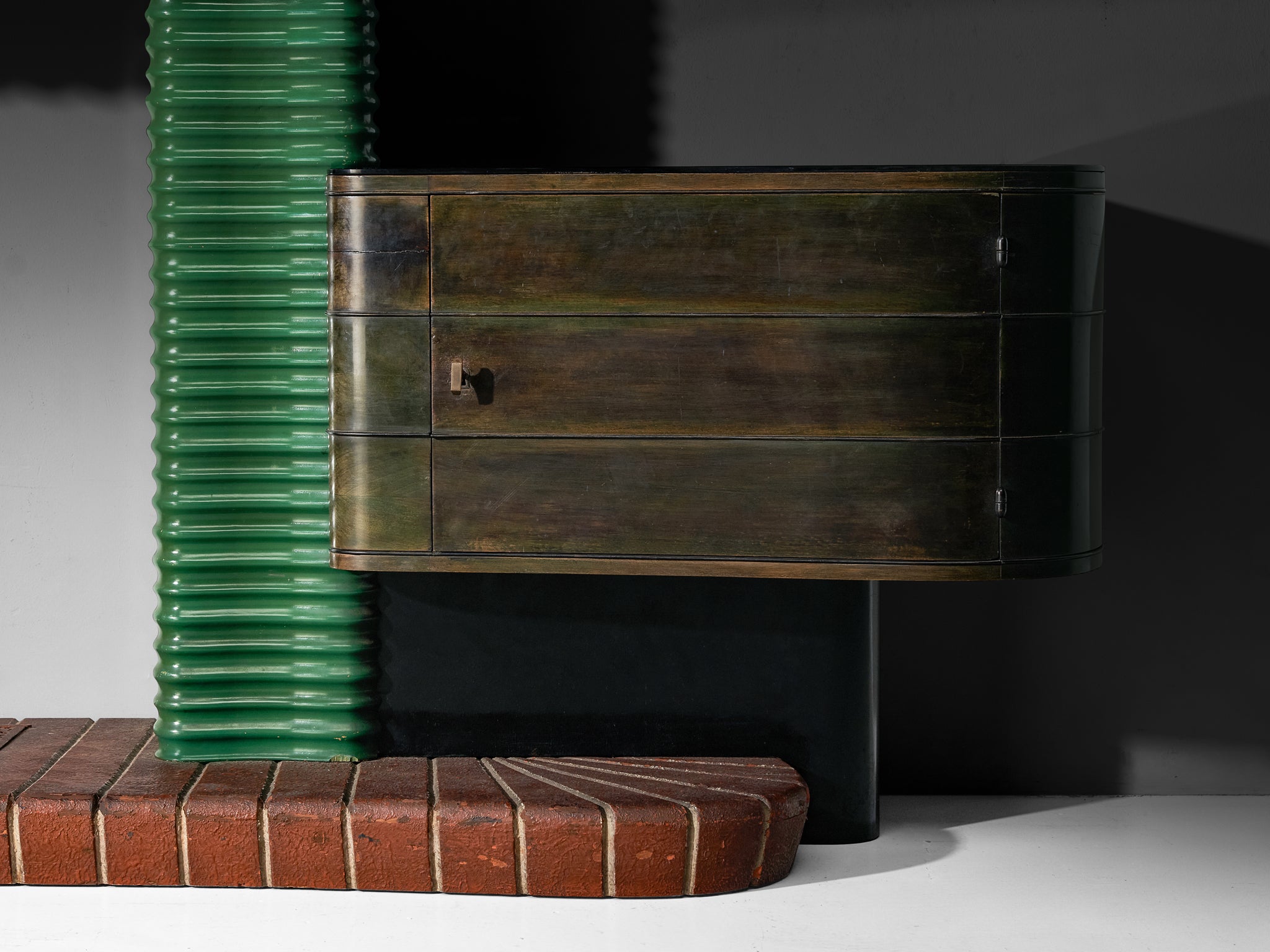 Ernesto Valabrega for Studio Vittorio Valabrega Decorative Fireplace Mantel Building and Garden Elements Morentz