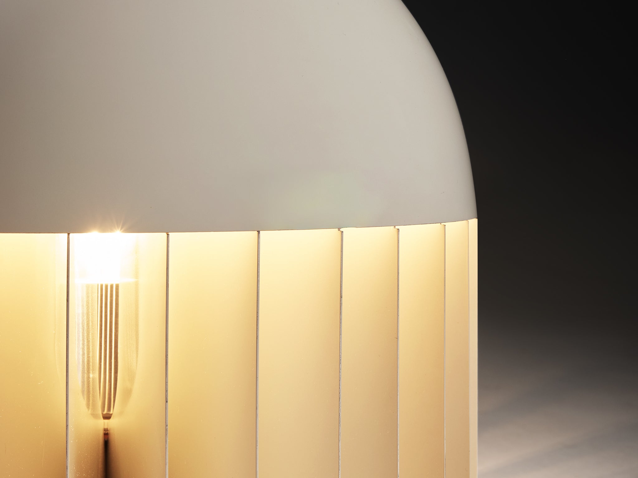 Giancarlo Mattioli for Sirrah 'MT' Floor or Table Lamp in White Lacquered Aluminum Lighting Morentz