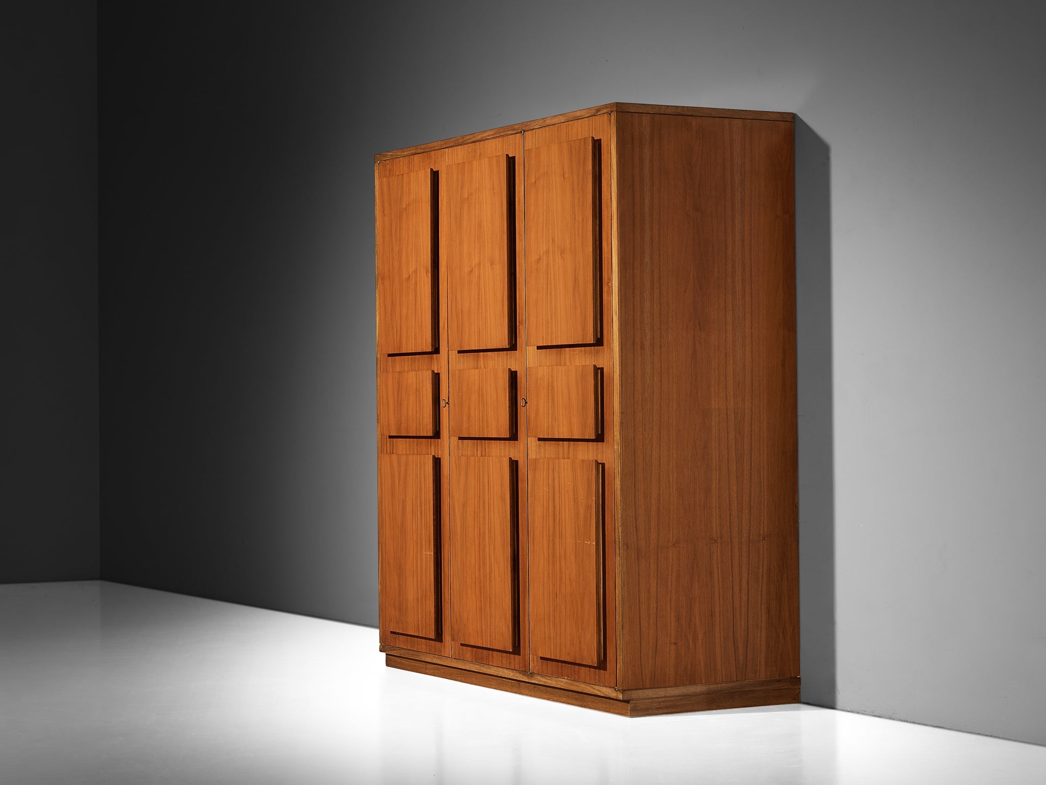 Italian Large Cabinets in Teak and Geometric Fronts case pieces and storage cabinets Morentz
