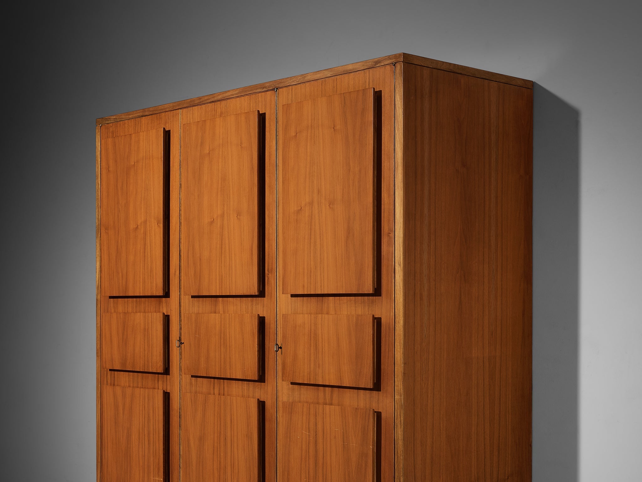 Italian Large Cabinets in Teak and Geometric Fronts case pieces and storage cabinets Morentz