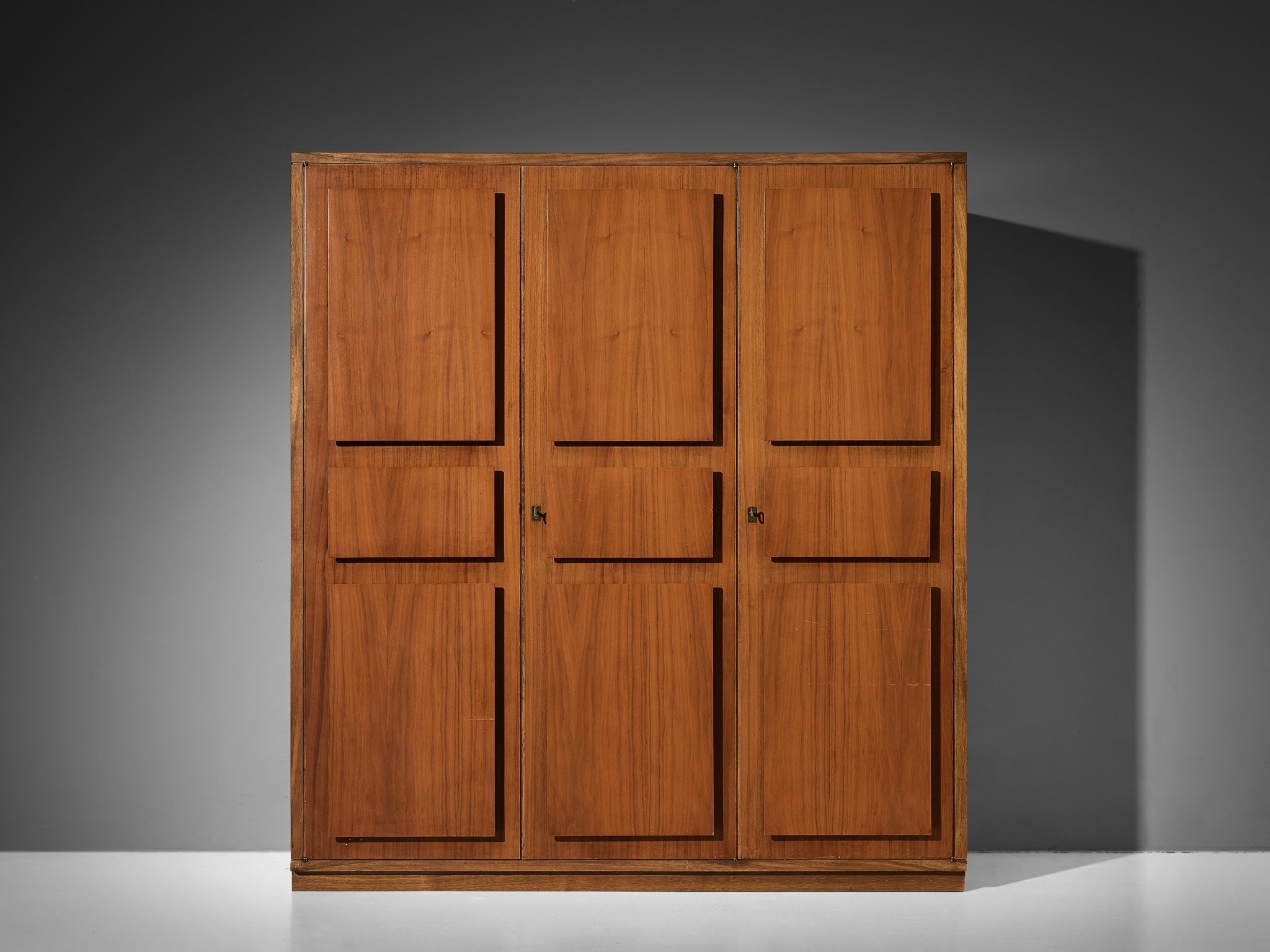 Italian Large Cabinets in Teak and Geometric Fronts case pieces and storage cabinets Morentz