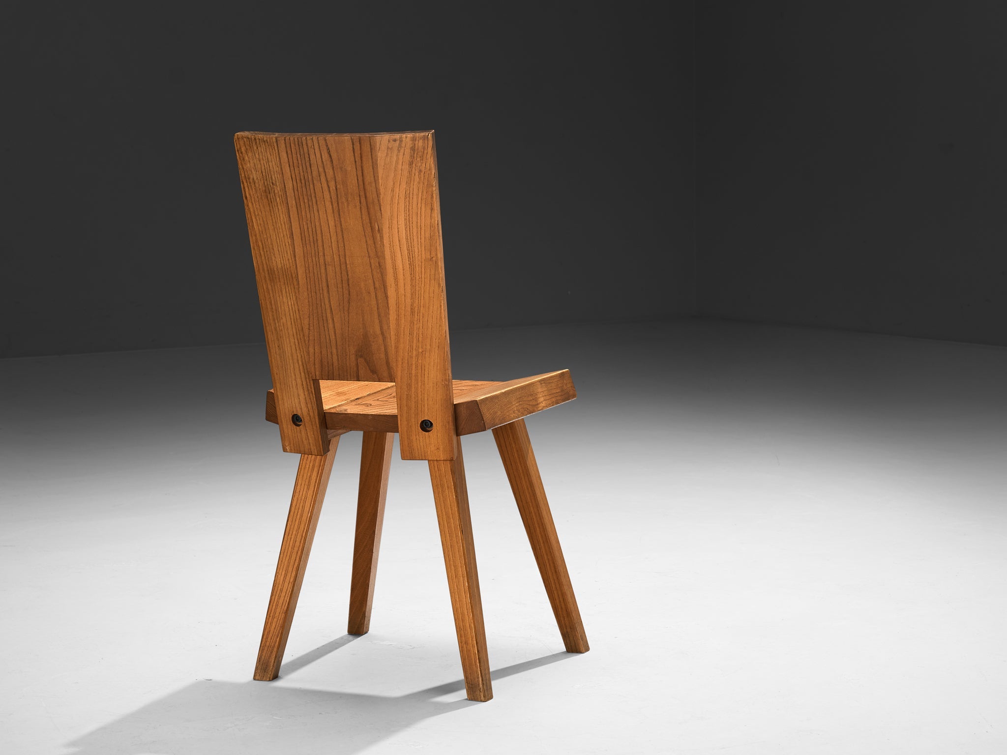 Atelier C. Demoyen Set of Six Chairs in Solid Elm seating Morentz