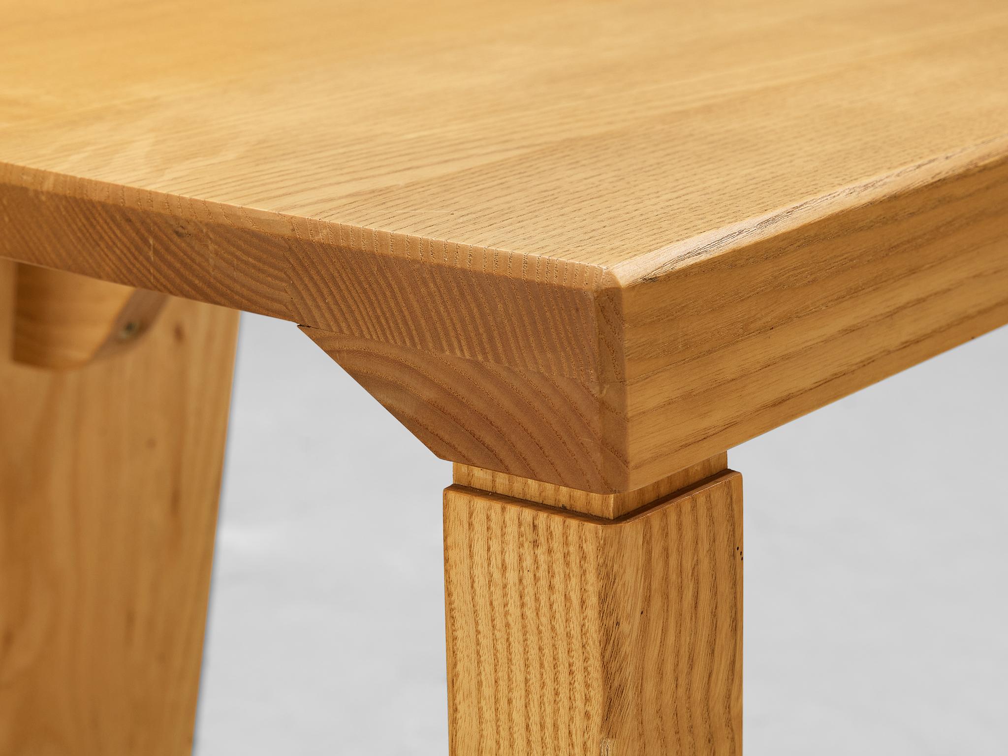 Pair of Post-Modern Dining Chairs in Solid Ash Wood seating Morentz