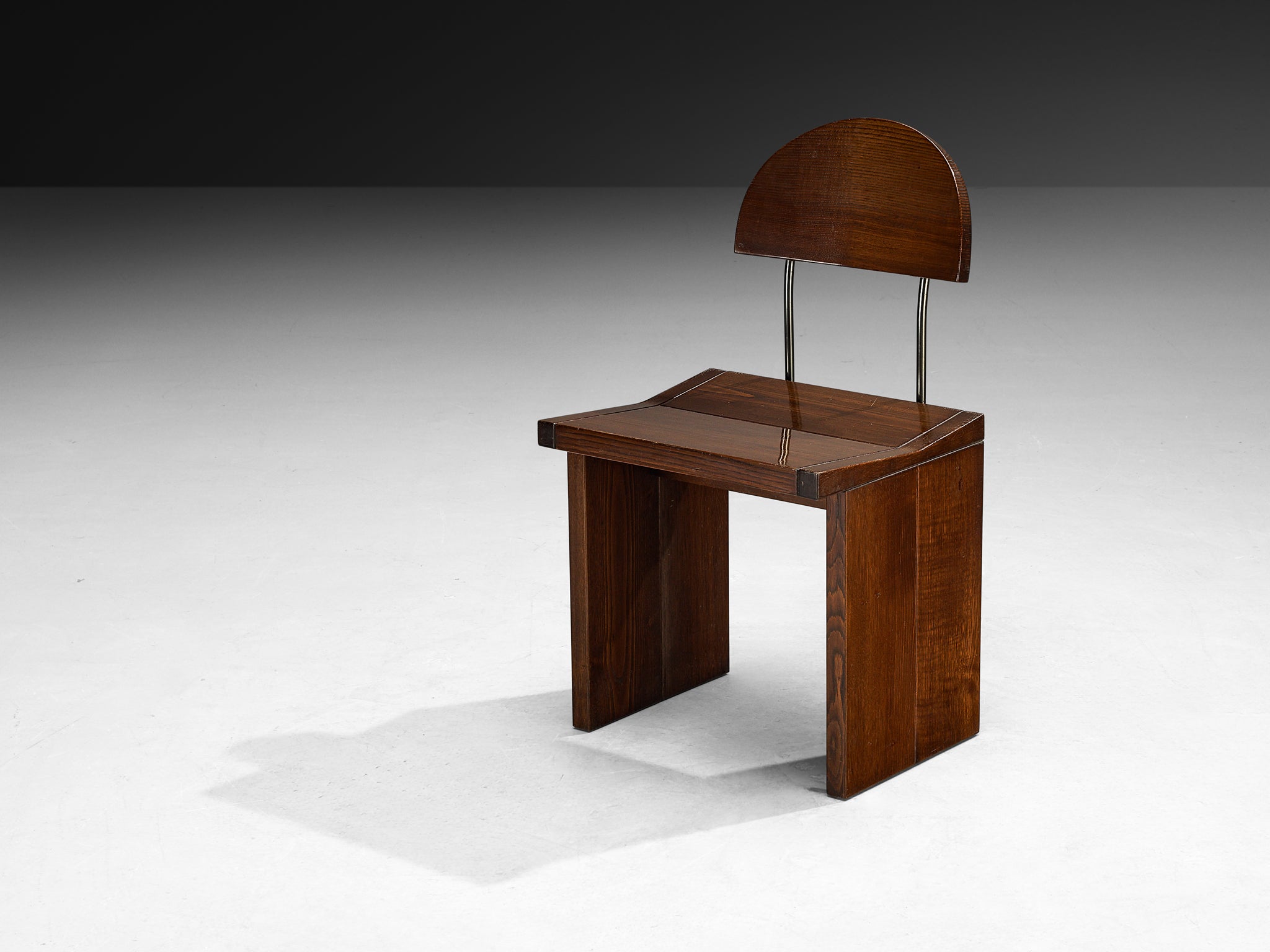 Tito Agnoli Set of Six 'Ilex' Dining Chairs in Solid Oak Seating Morentz