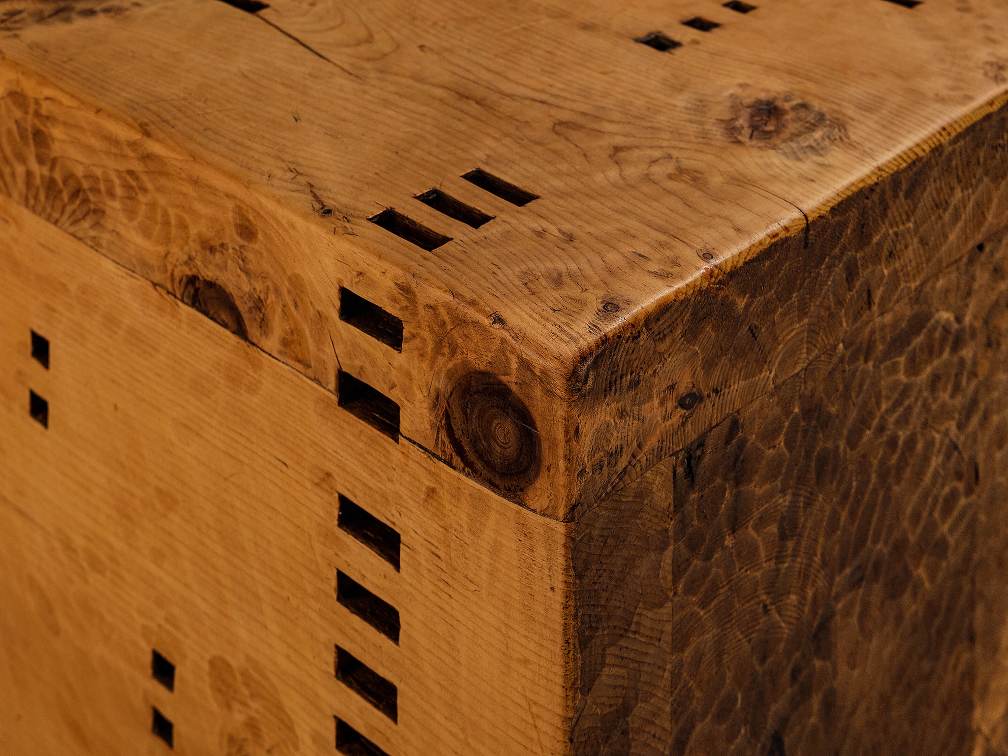 Giuseppe Rivadossi for Officina Rivadossi Unique Side Table Cubes in Pine Tables Morentz
