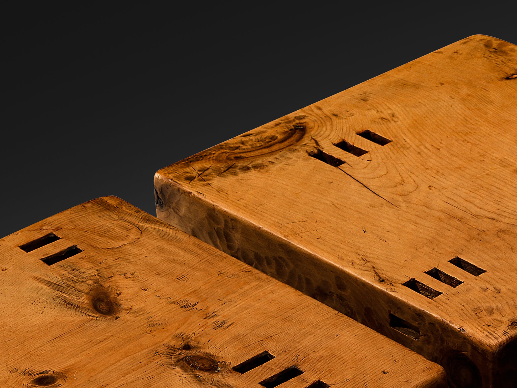 Giuseppe Rivadossi for Officina Rivadossi Unique Side Table Cubes in Pine Tables Morentz