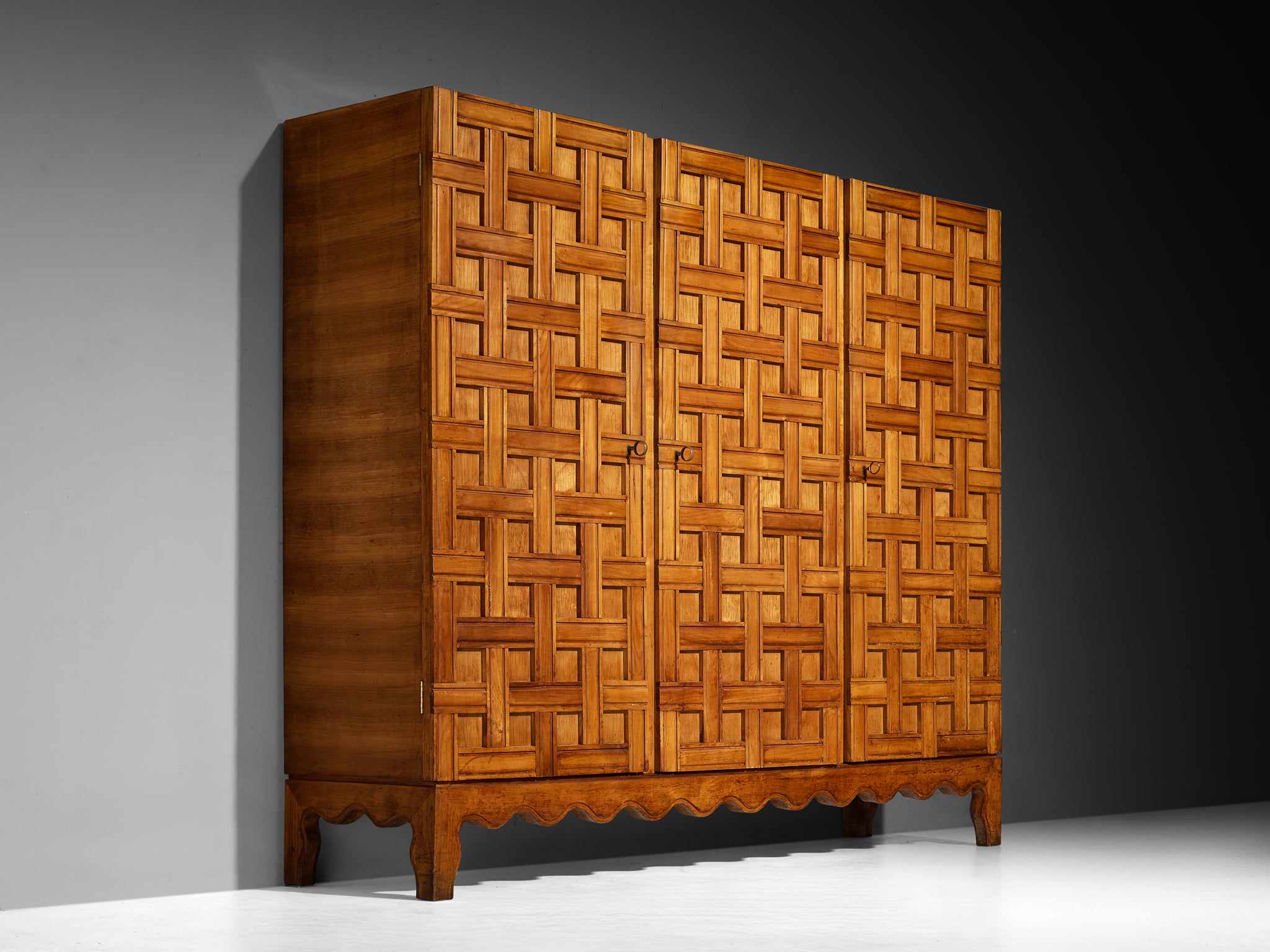 Paolo Buffa Large Highboard or Wardrobe in Cherry 1940s Case pieces and storage cabinets Morentz