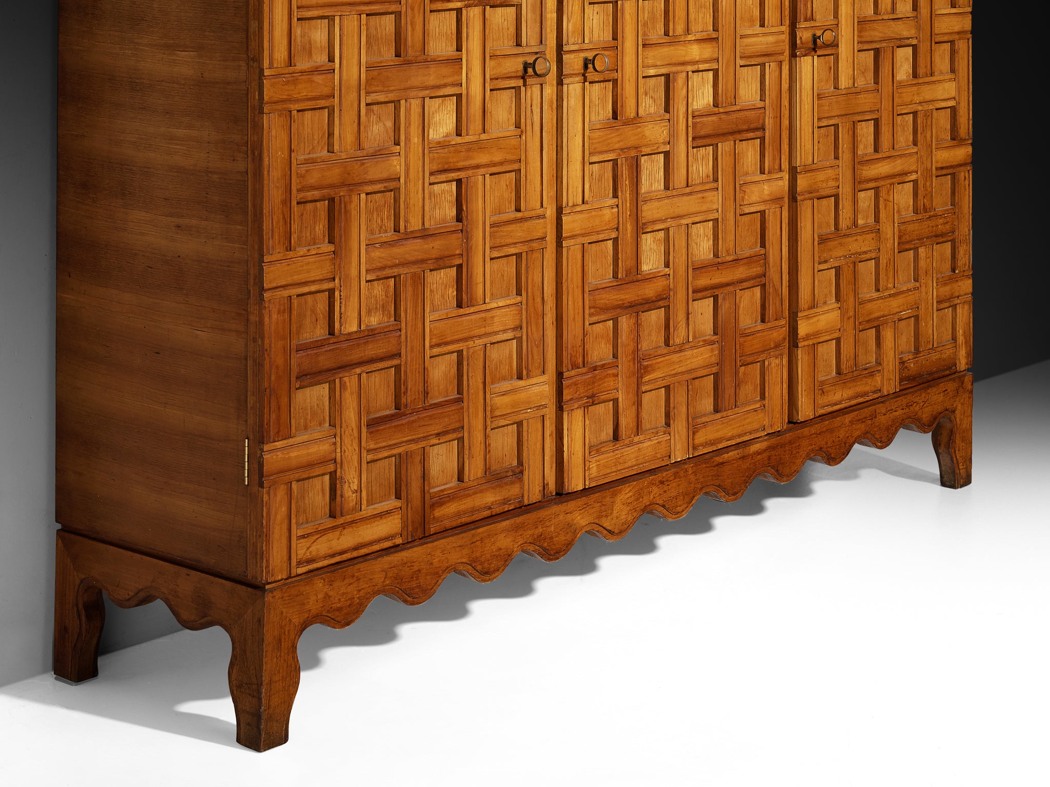 Paolo Buffa Large Highboard or Wardrobe in Cherry 1940s