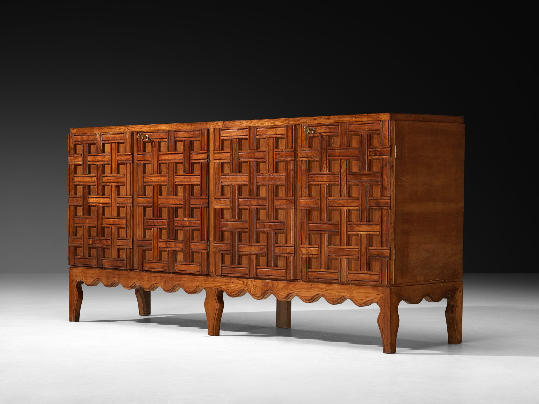 Rare Paolo Buffa Sideboard in Cherry Case pieces and storage cabinets Morentz
