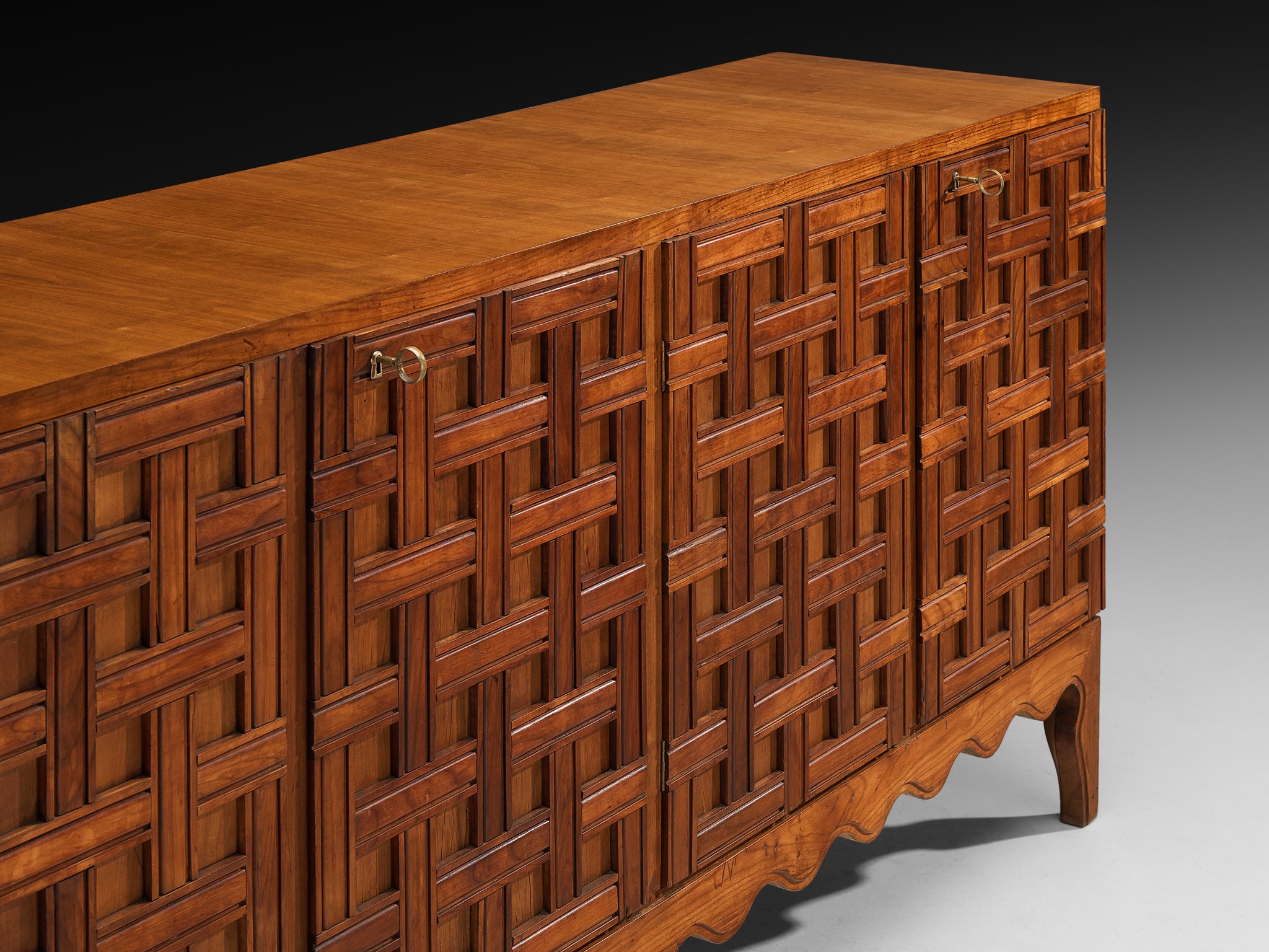 Rare Paolo Buffa Sideboard in Cherry Case pieces and storage cabinets Morentz